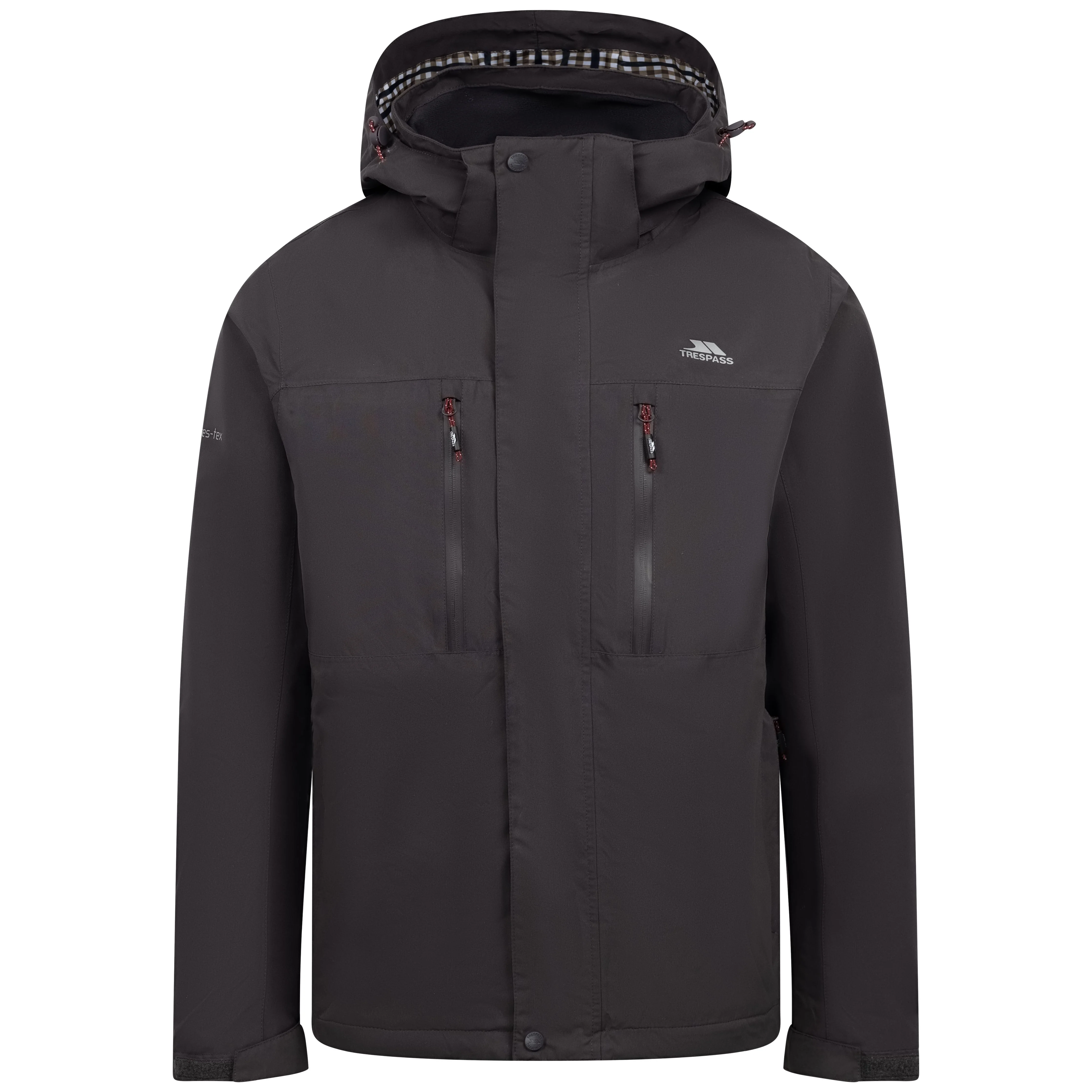 Griminish Mens Lightweight Rain Jacket in Dark Grey