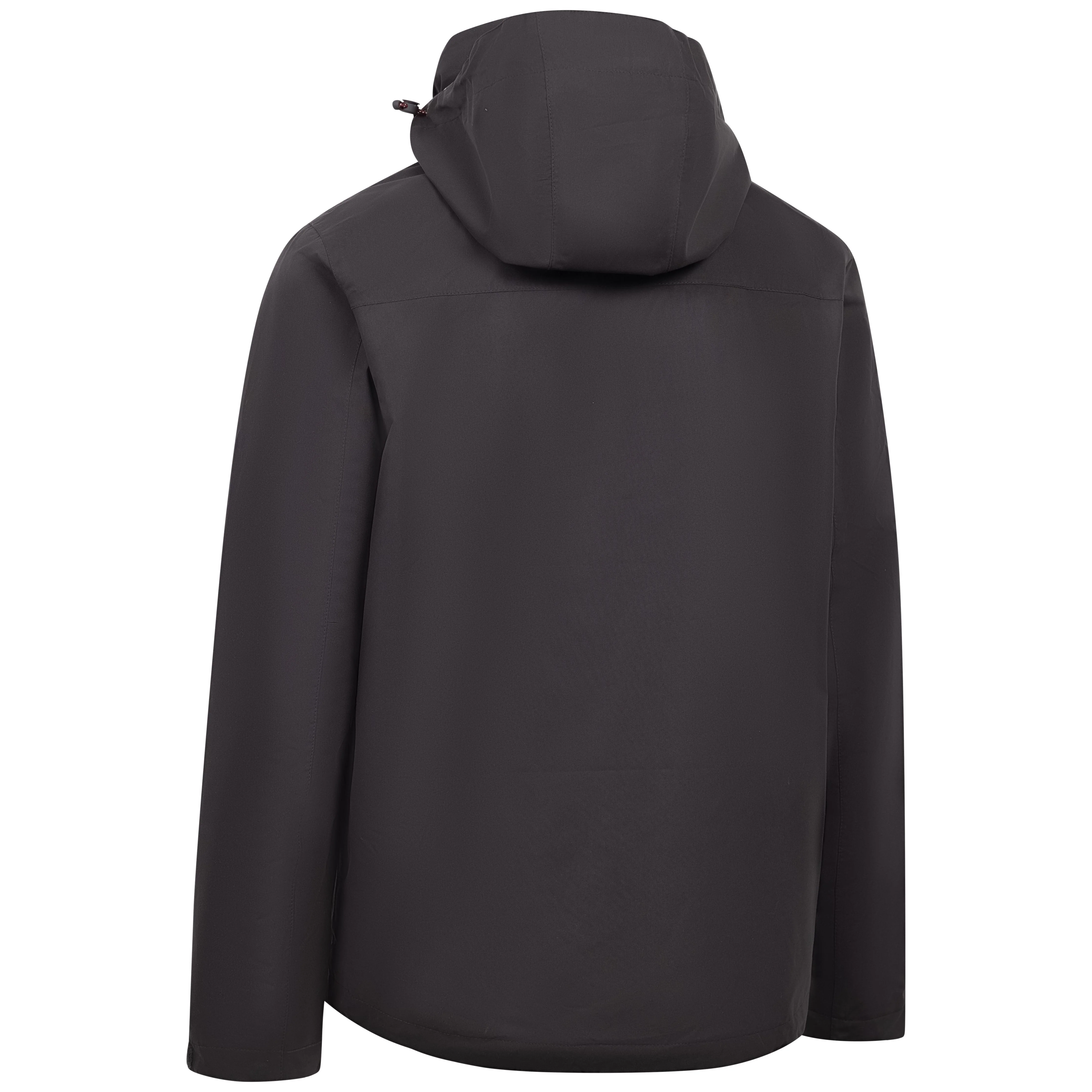 Griminish Mens Lightweight Rain Jacket in Dark Grey - Image 2