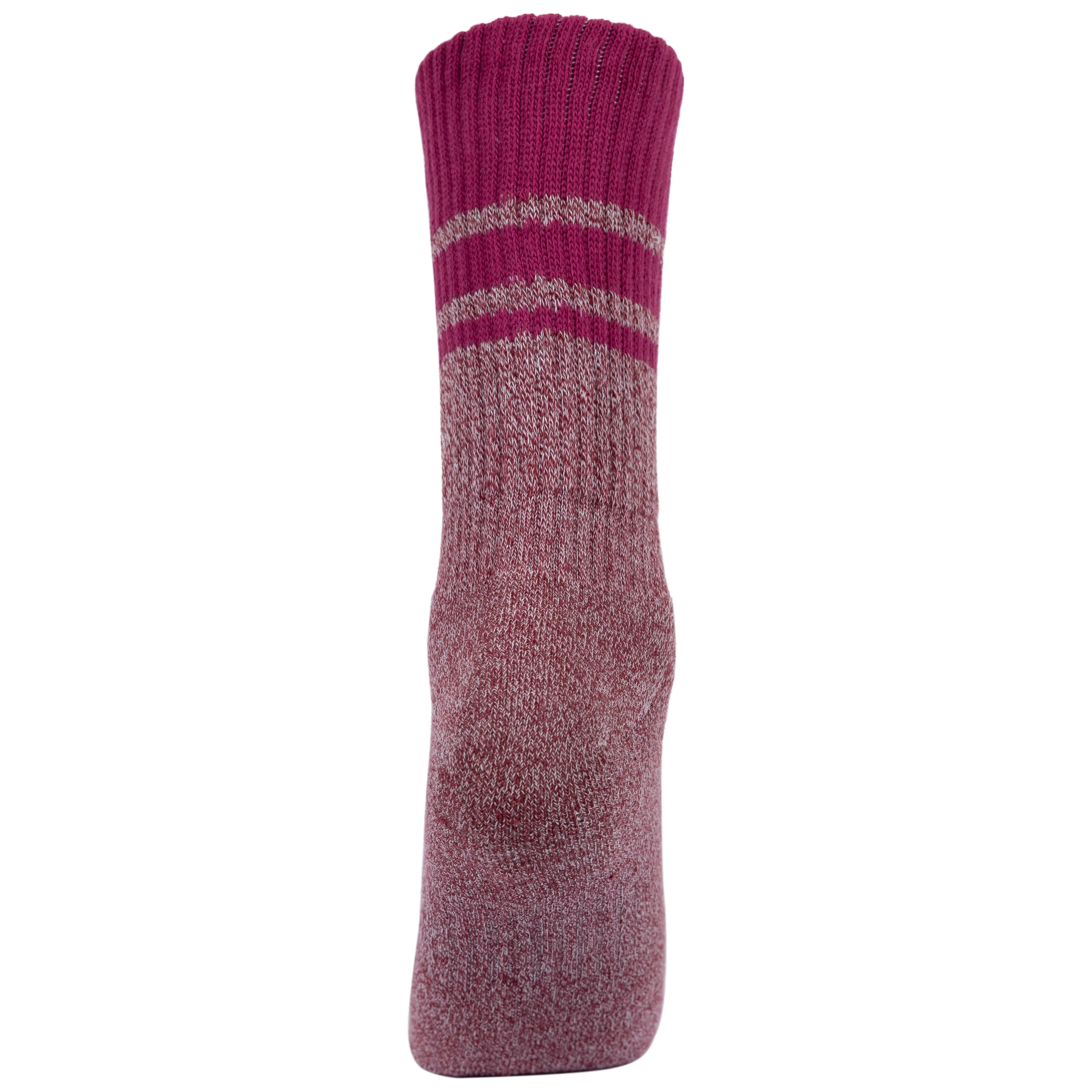 Hadley Women's Anti Blister Socks 2 Pack in Grapewine / Oatmeal - Image 5