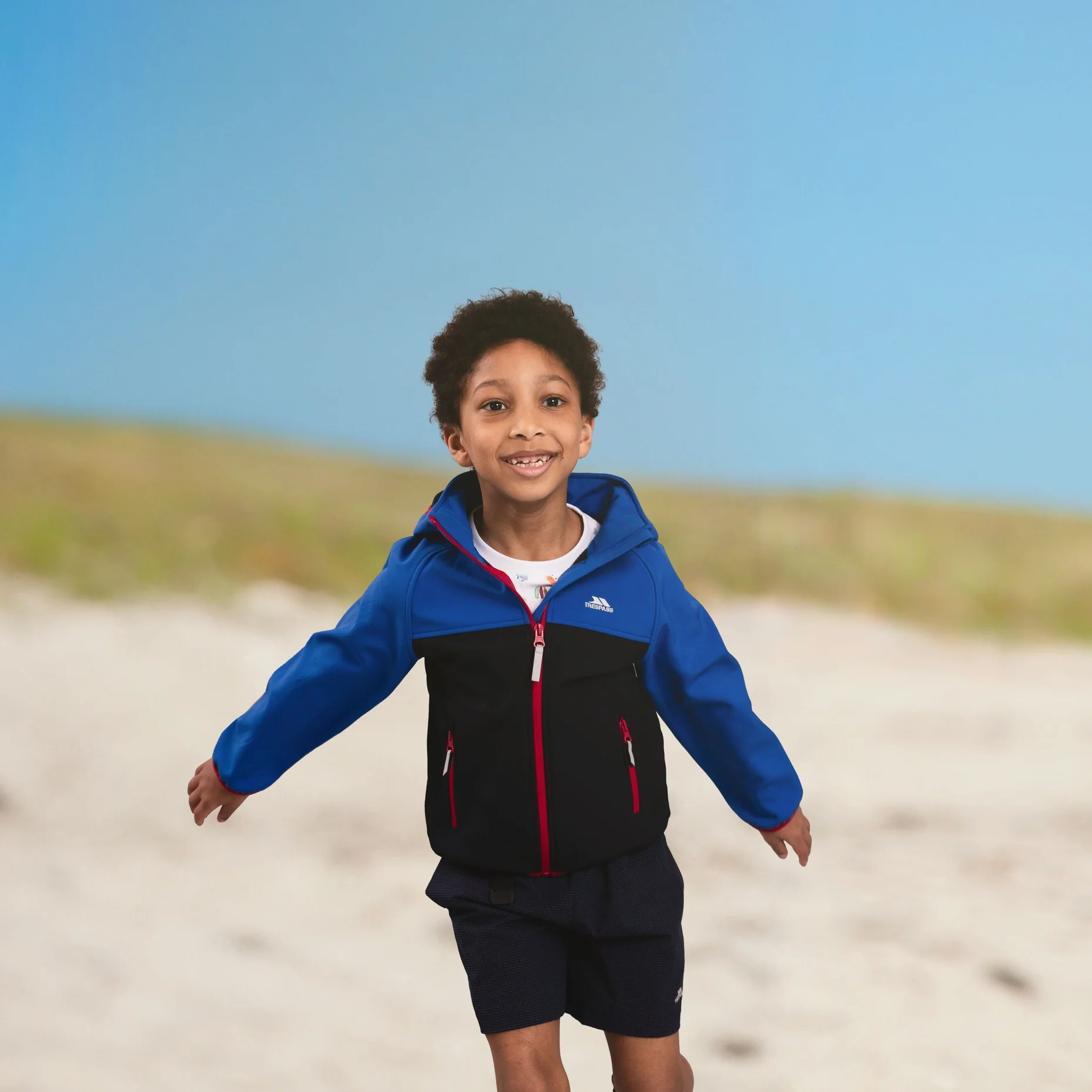 Hanbury Kids Casual Softshell Jacket in Navy - Image 4
