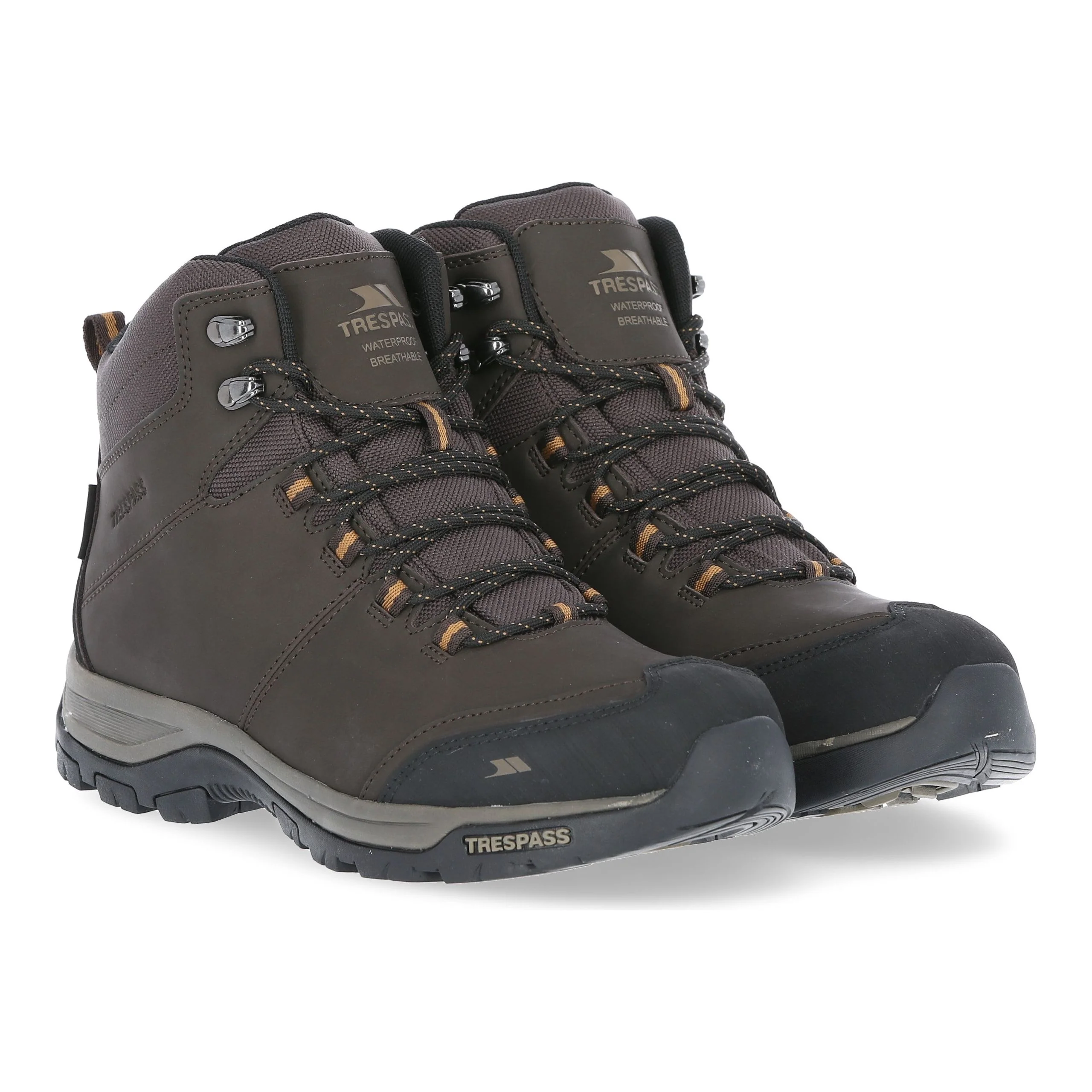 Hiram Men's Waterproof Walking Boots - Earth - Image 6