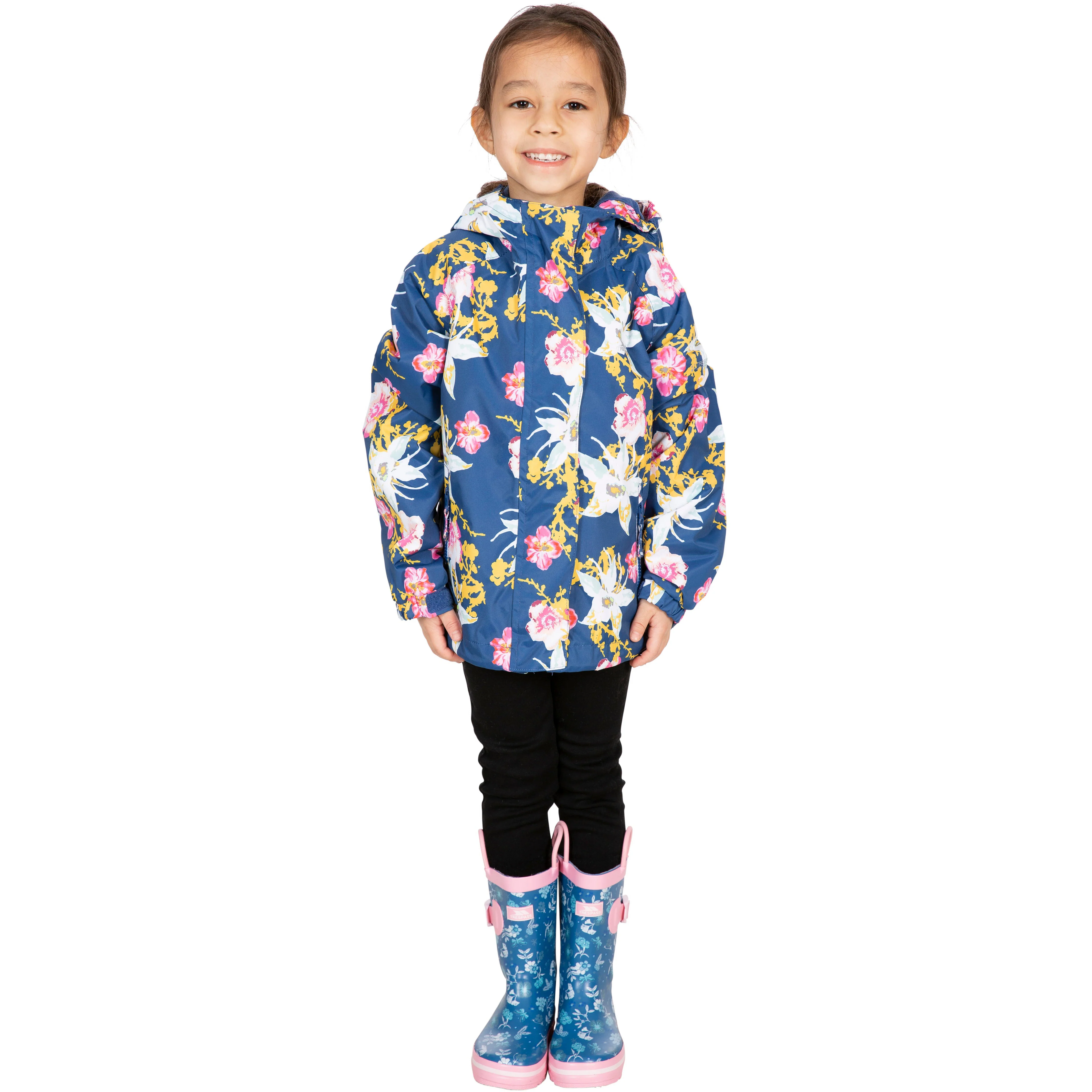 Hopeful Girls Unpadded Waterproof Jacket in Blue Moon - Image 2