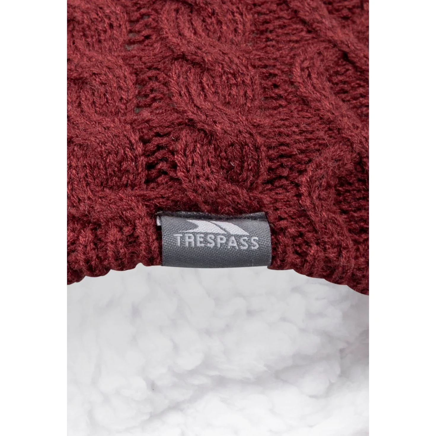 Kendra Women's Knitted Beanie Hat in Dark Cherry - Image 2