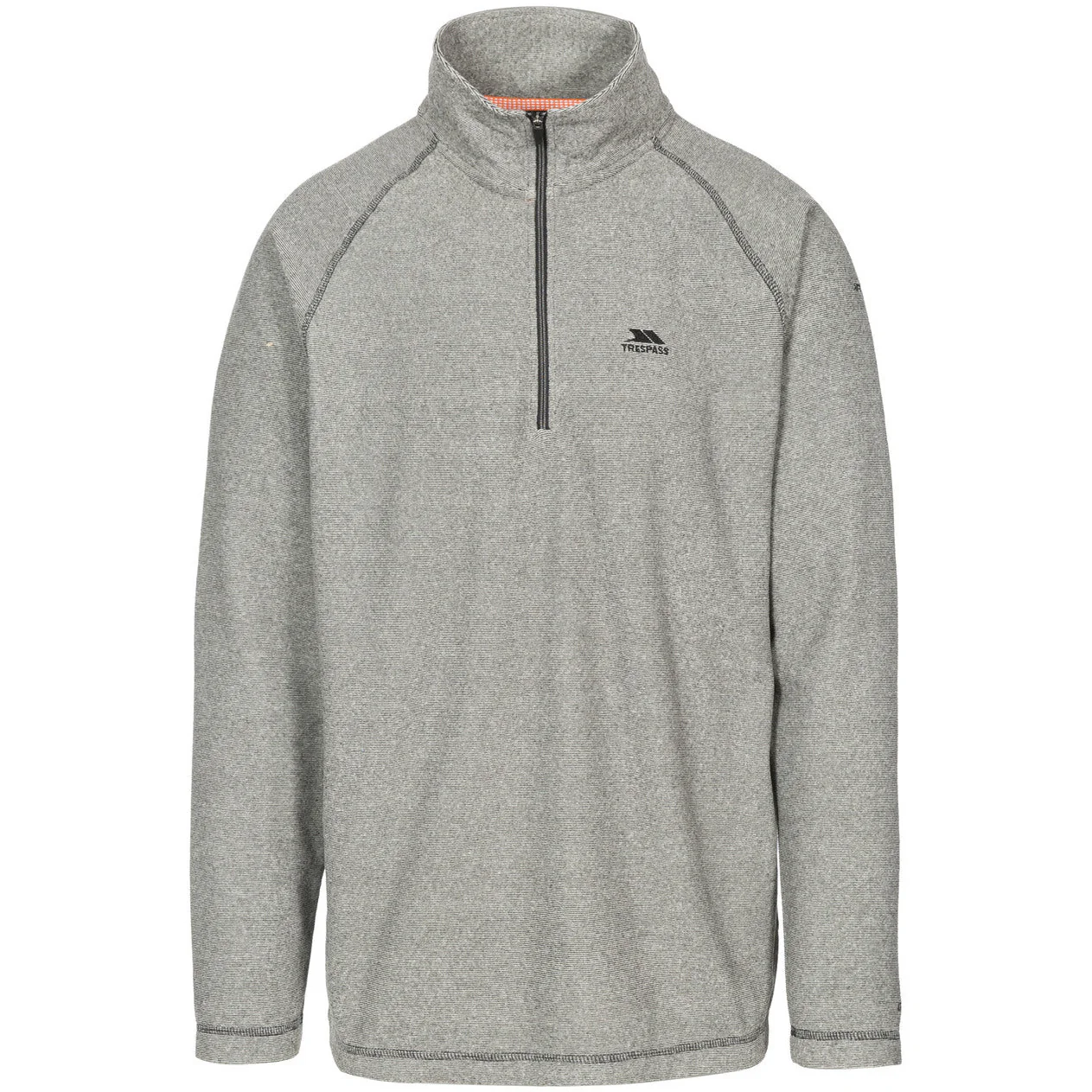 Keynote Mens Half Zip Fleece Top in Black / Grey - Image 7