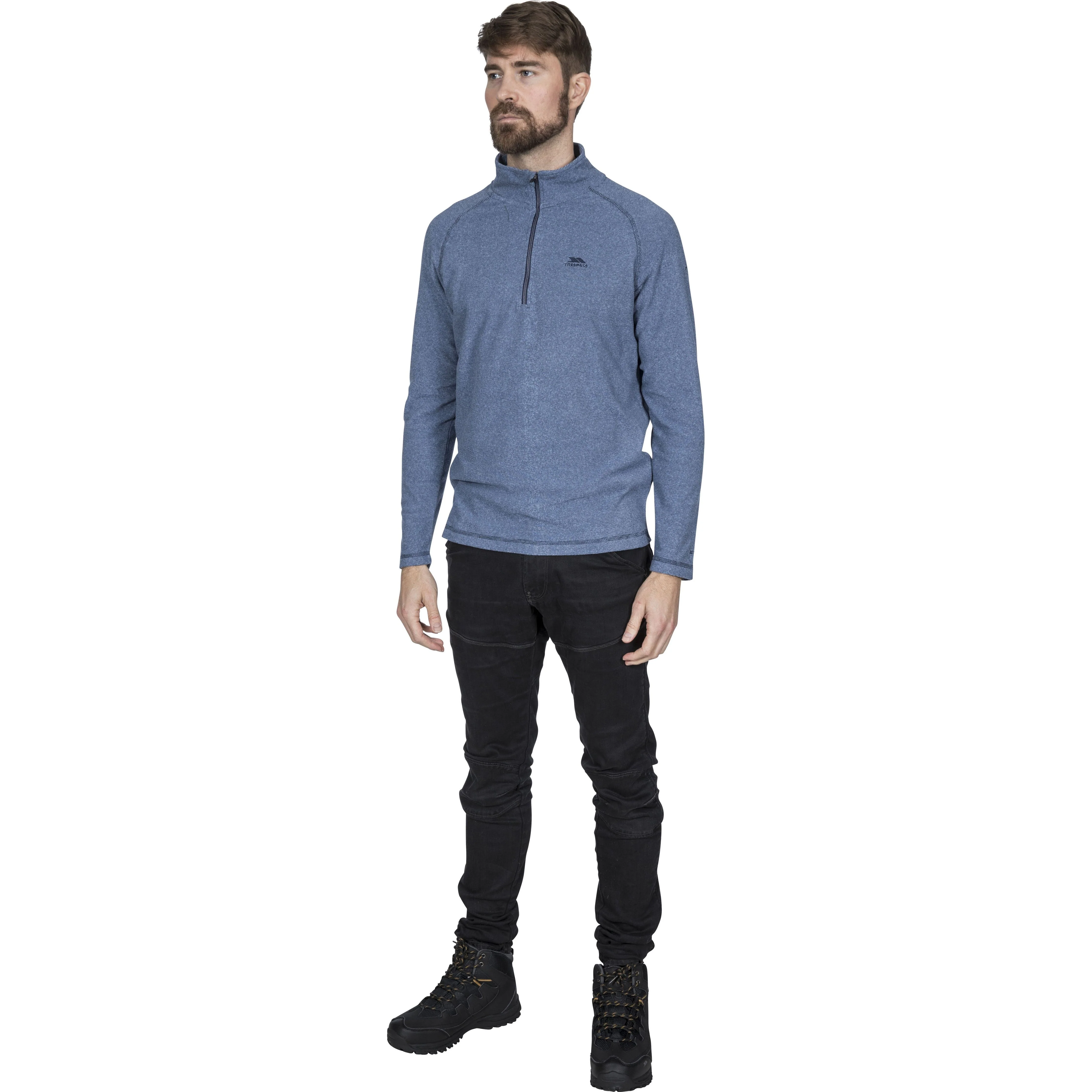 Keynote Men's Half Zip Fleece Jumper in Navy - Image 10