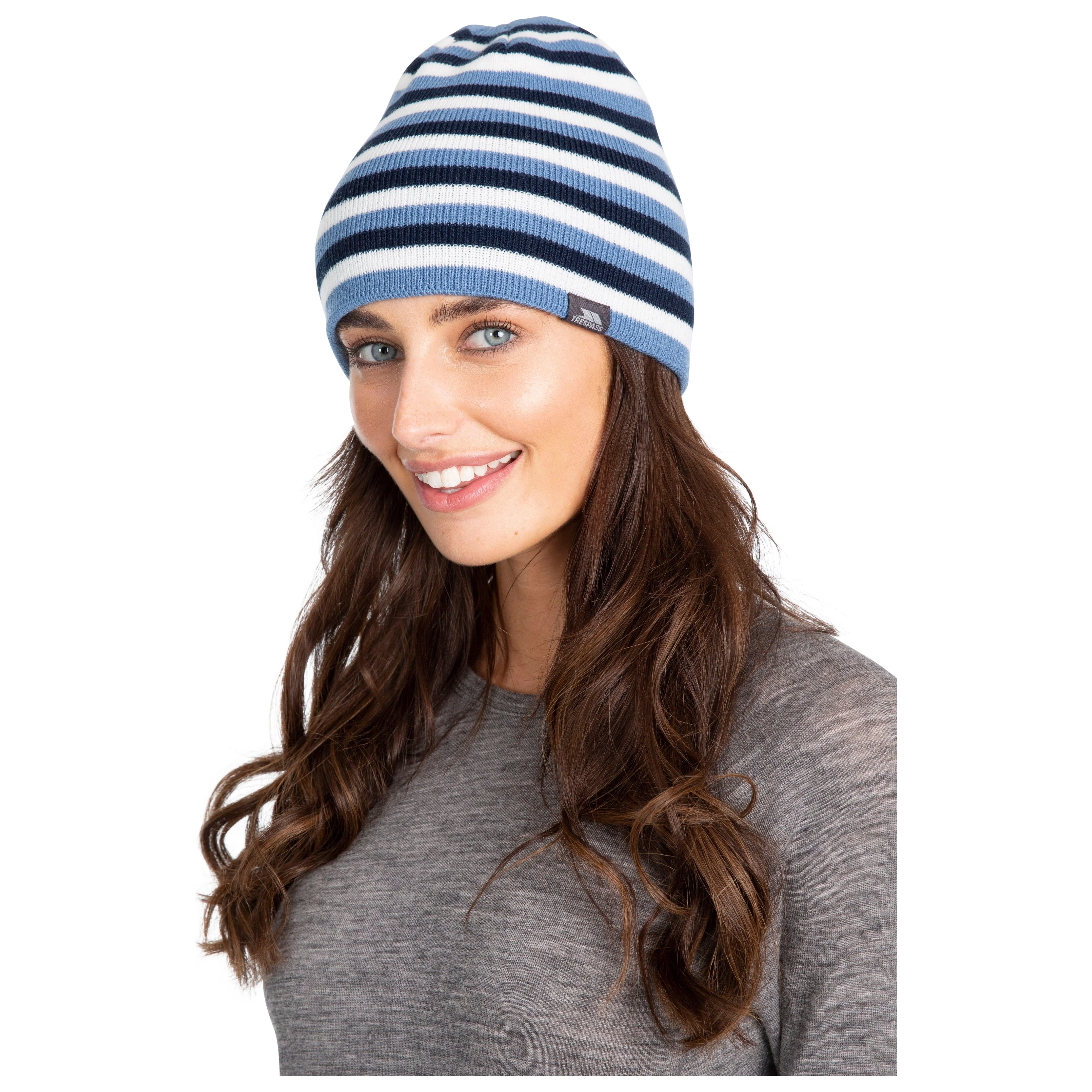 Kezia Women's Reversible Beanie Hat - Denim Blue - Image 4