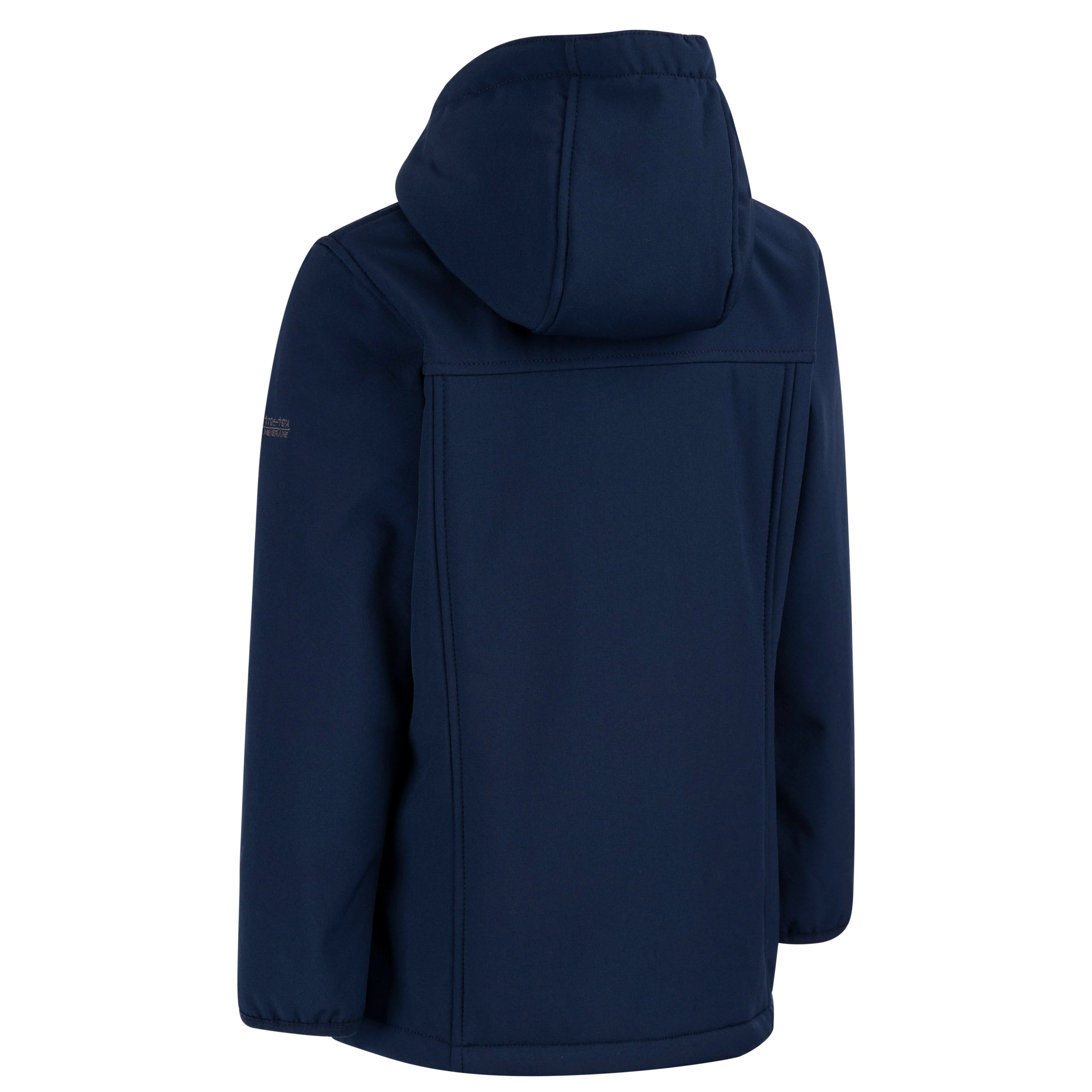 Kristen Girls Softshell Rain Jacket in Navy - Image 2
