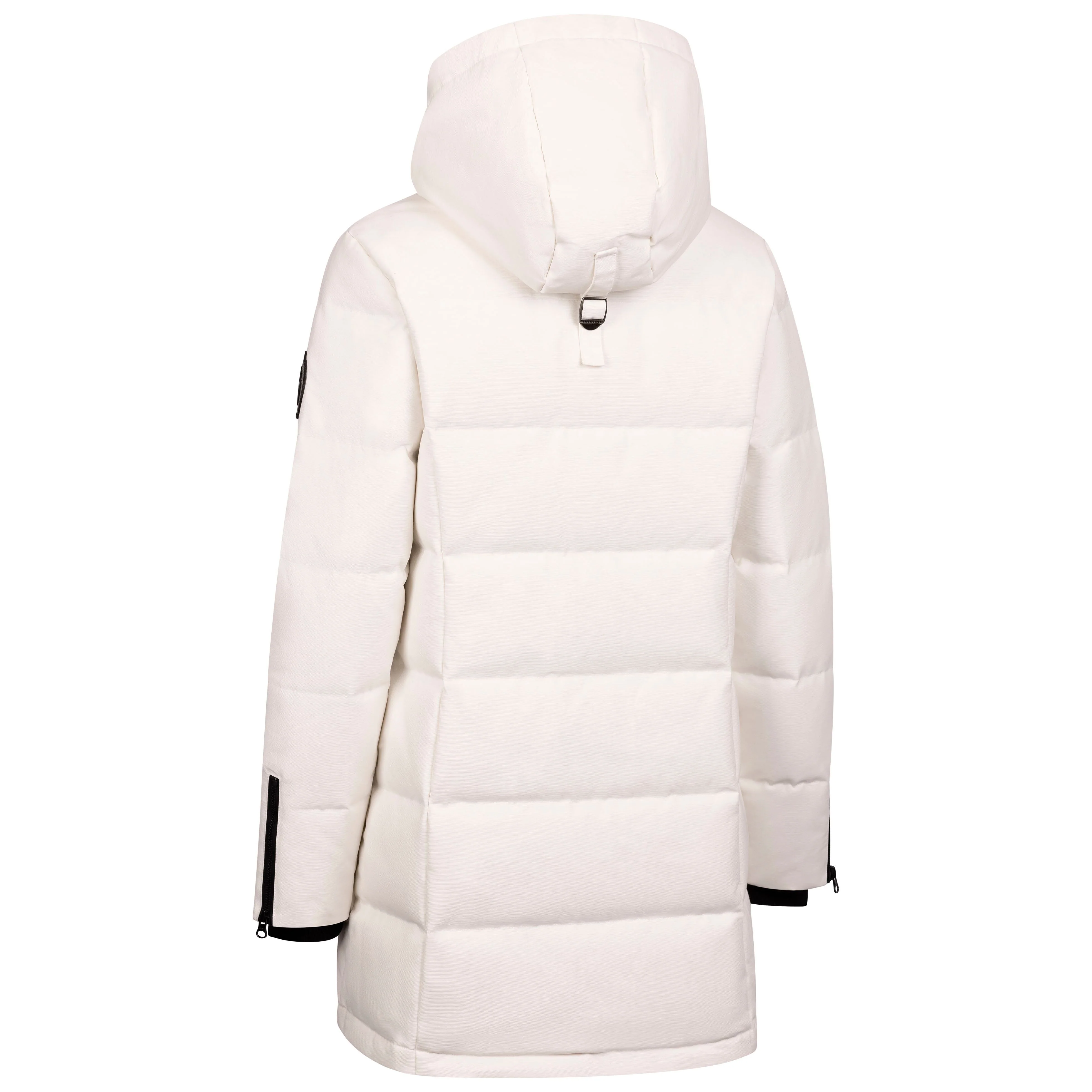 Lainey Women's DLX Longer Length Waterproof Down Jacket in White - Image 4