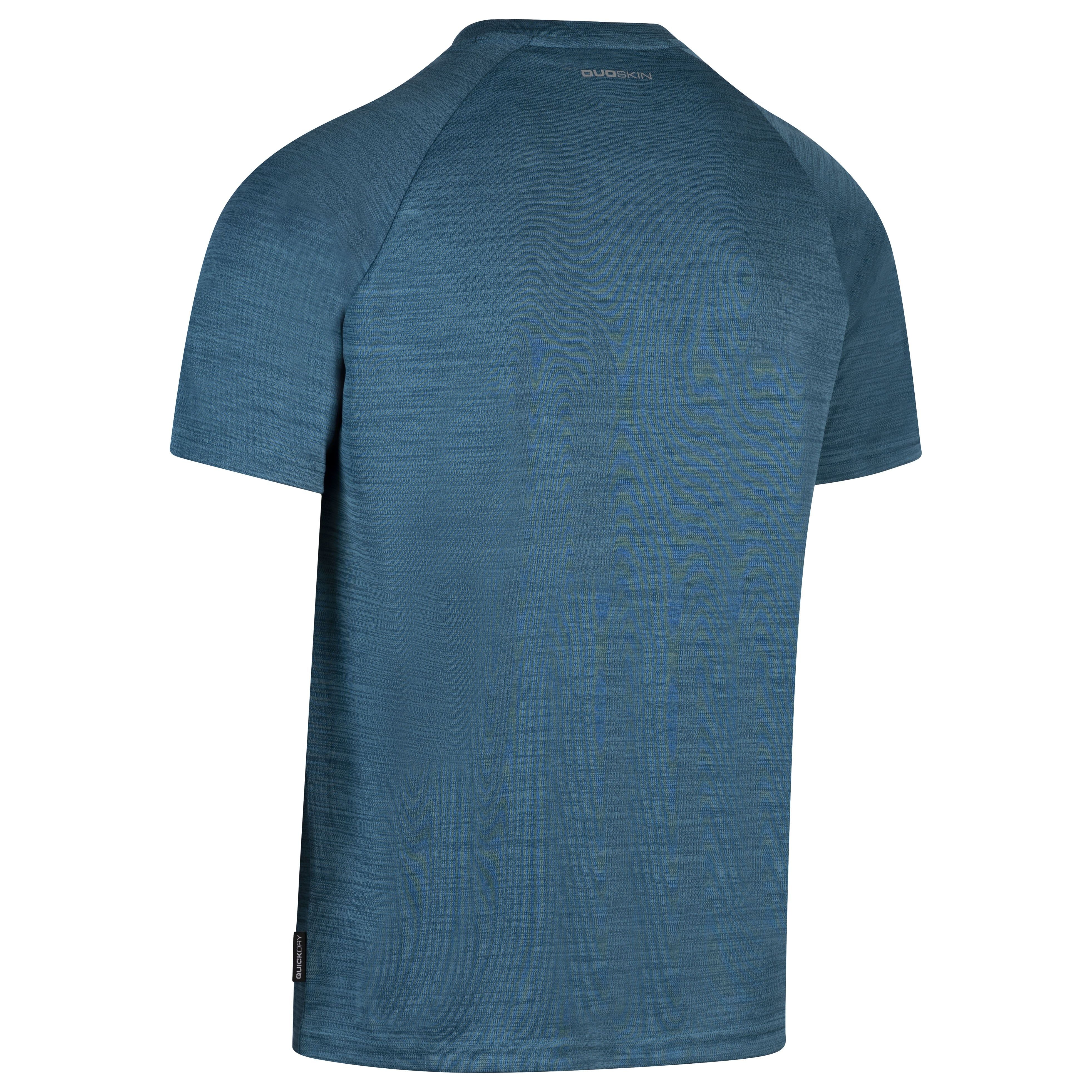 Leecana Men's Quick Dry Active T-Shirt in Bondi Blue Marl - Image 2