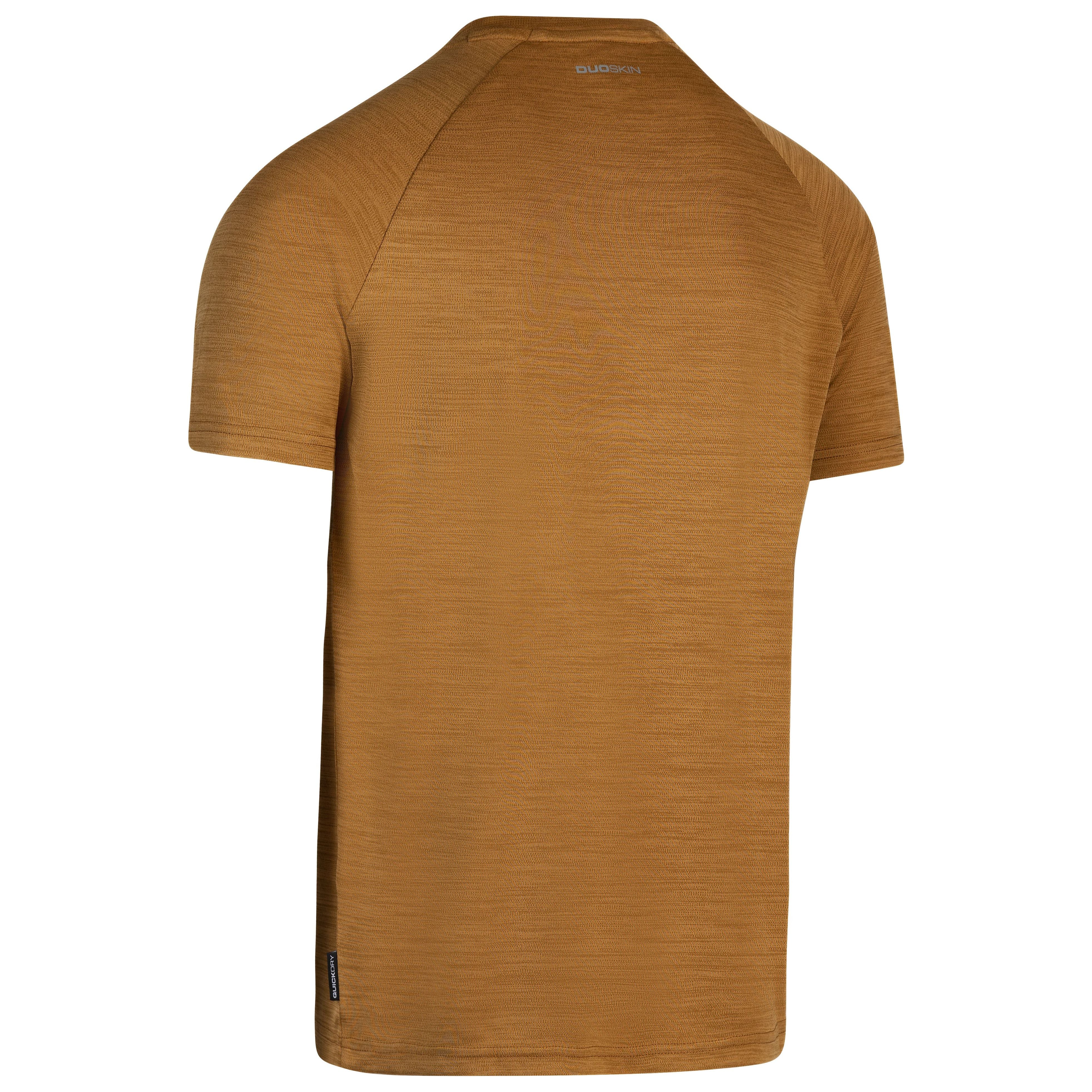 Leecana Men's Quick Dry Active T-Shirt in Ginger Marl - Image 2