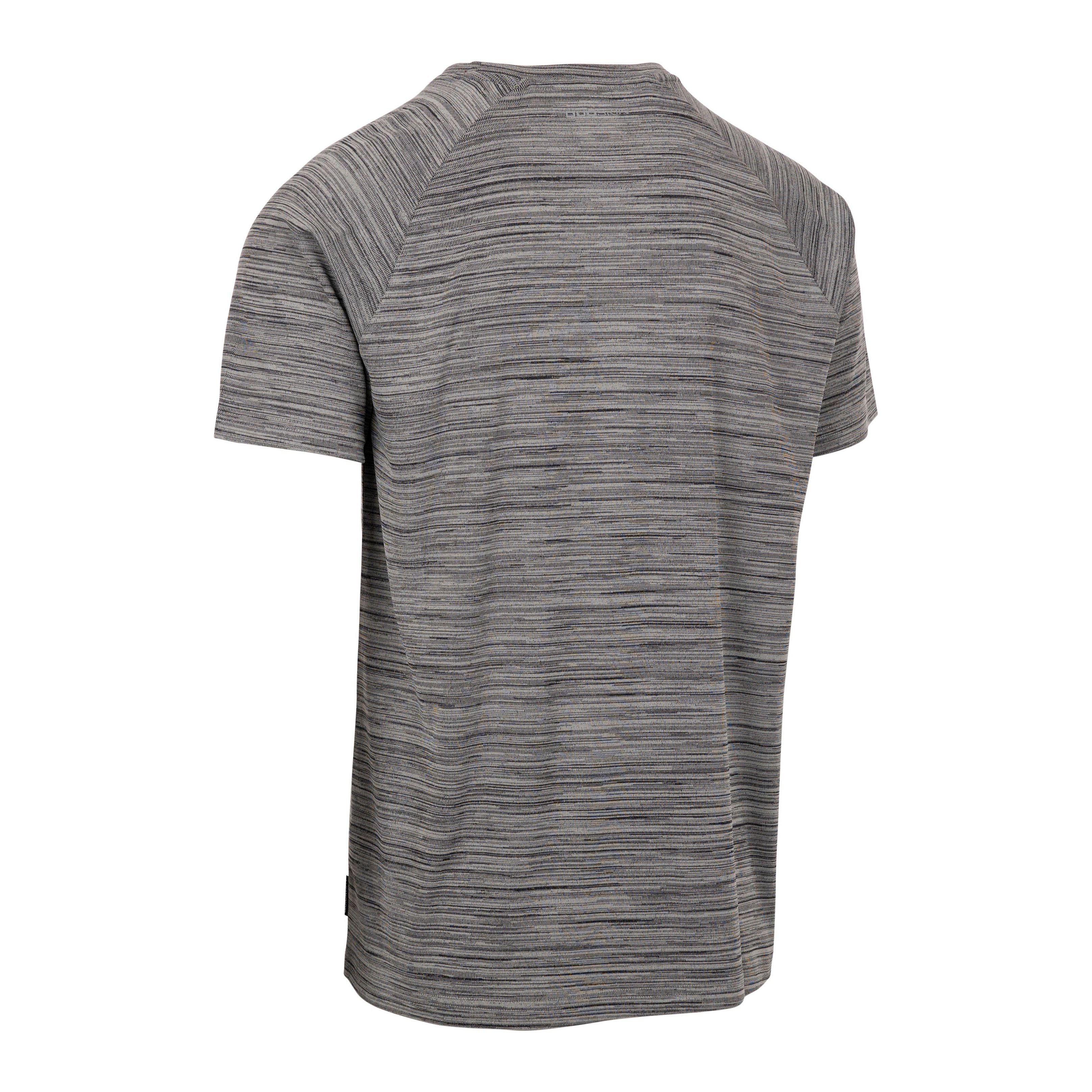 Leecana Men's Quick Dry Active T-Shirt in Grey Marl - Image 2