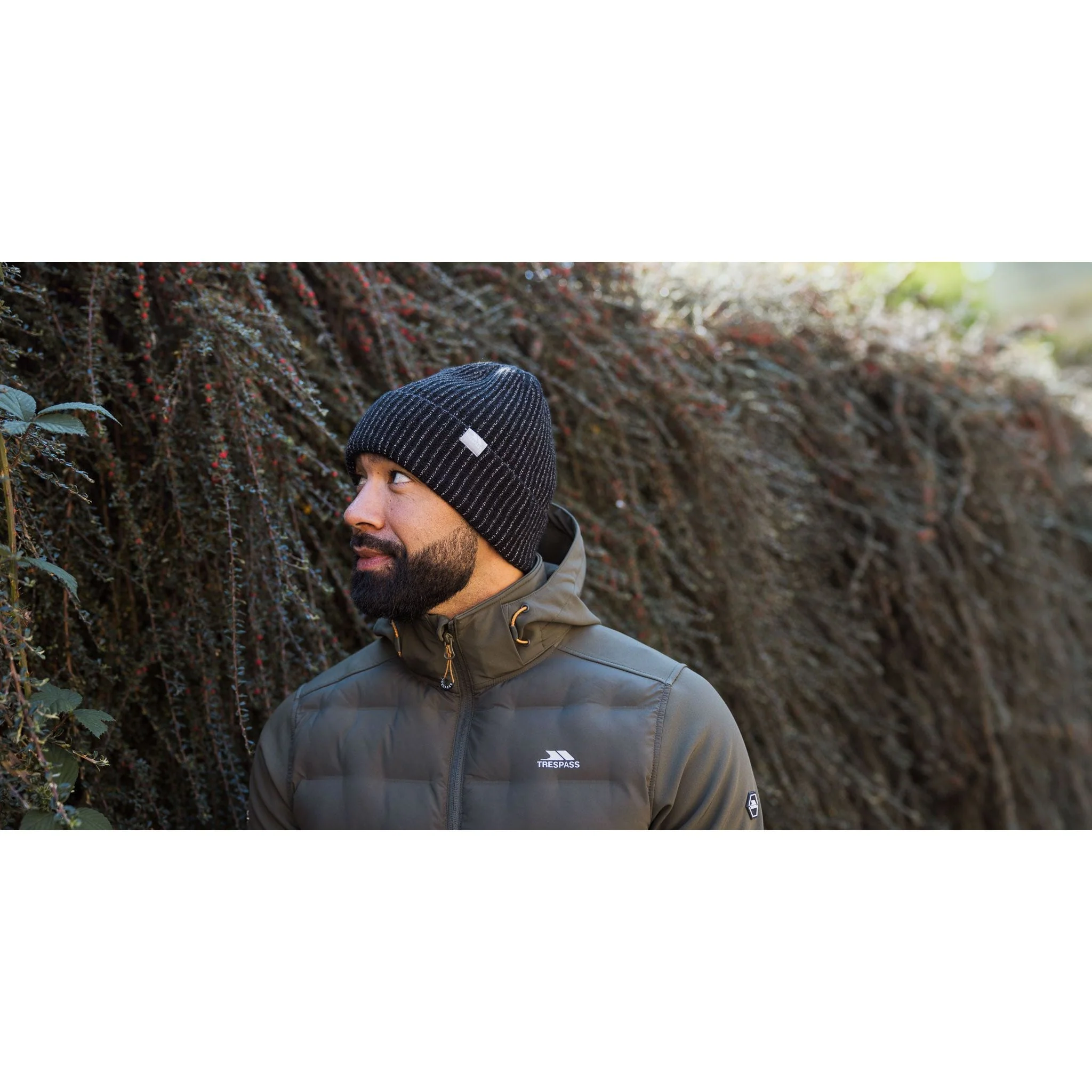 Leish Men's Reflective Warm Winter Hat in Black - Image 2