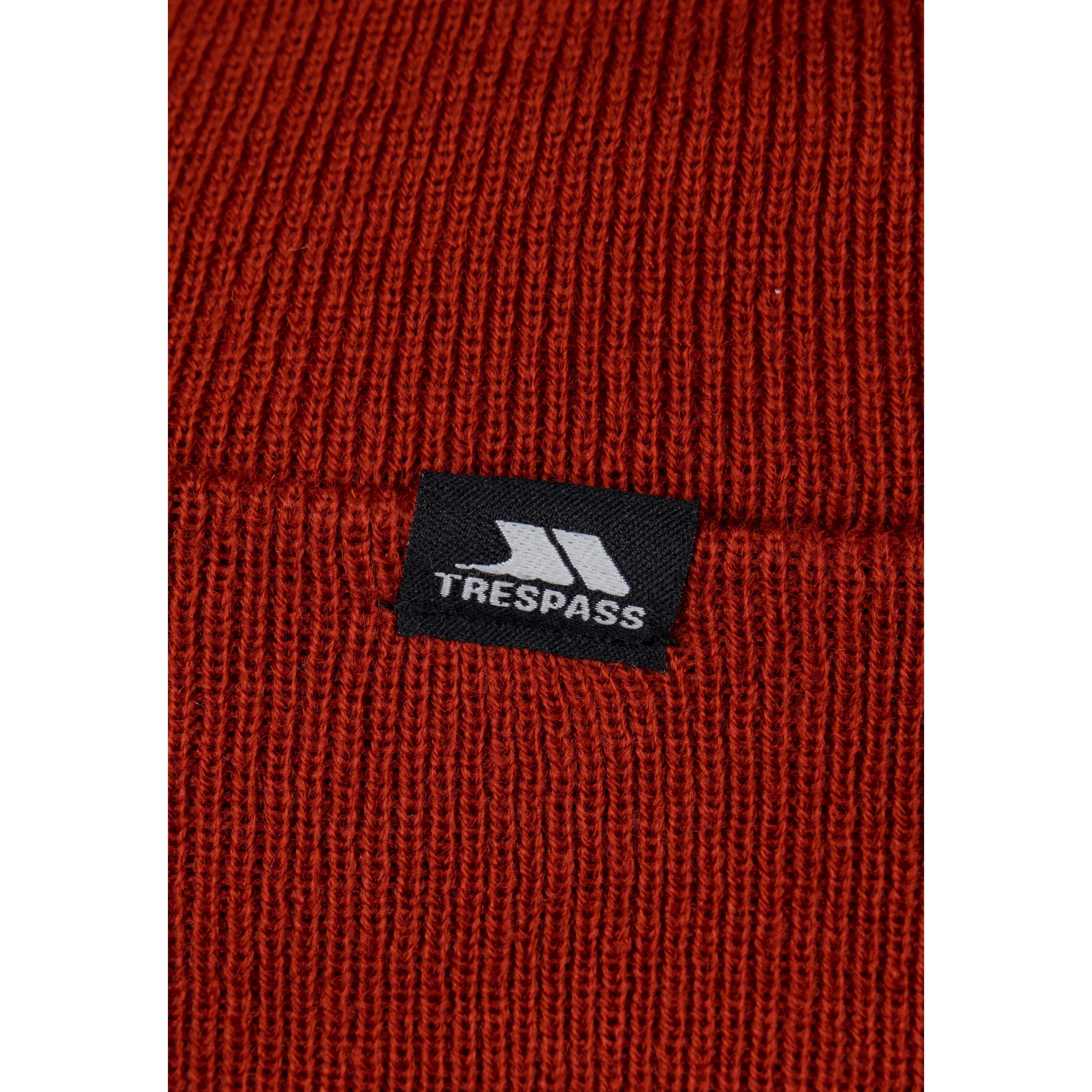 Littlebrook Adults Knitted and Lined Beanie Hat in Salsa - Image 5