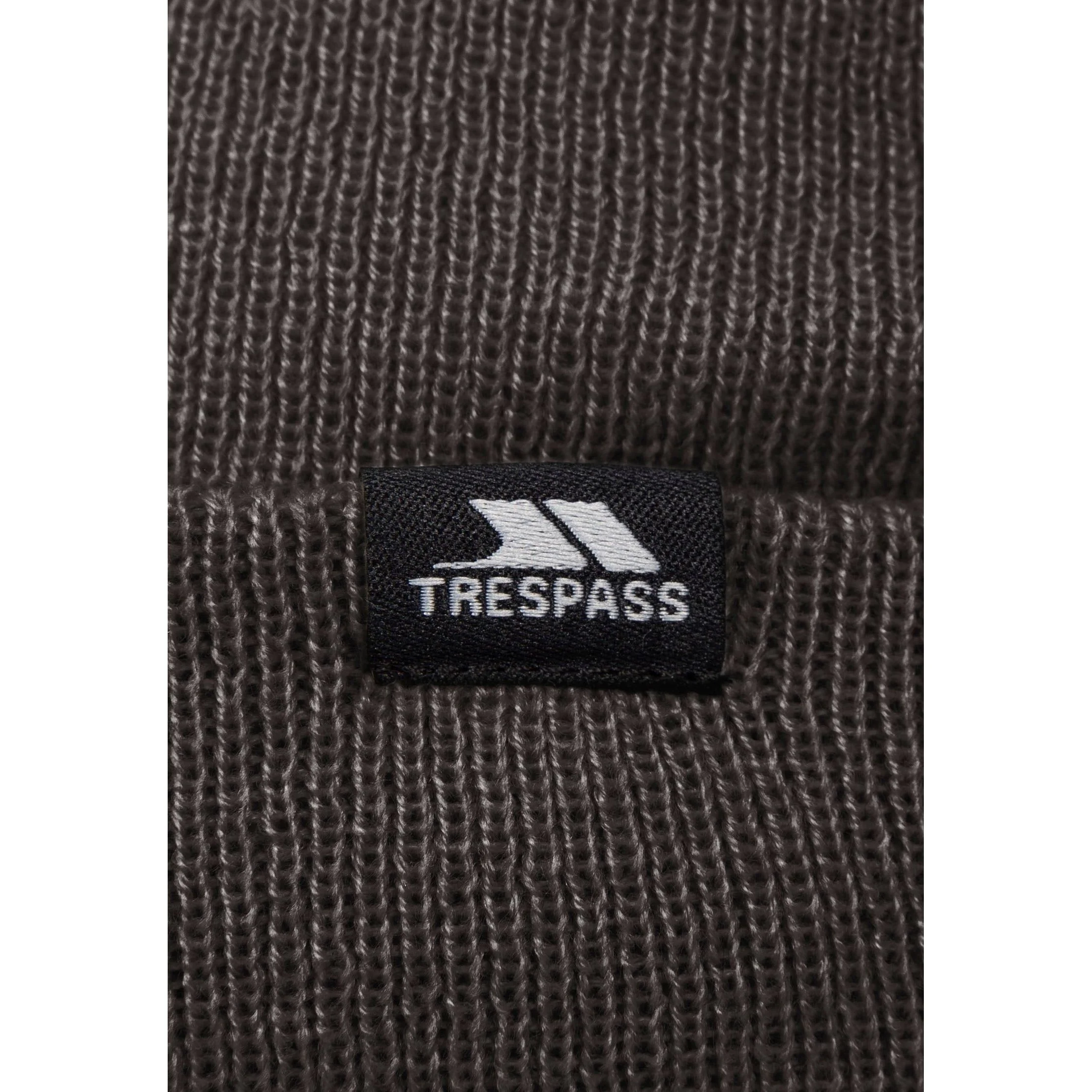 Littlebrook Adults Knitted Lined Storm Grey Beanie Hat - Image 4