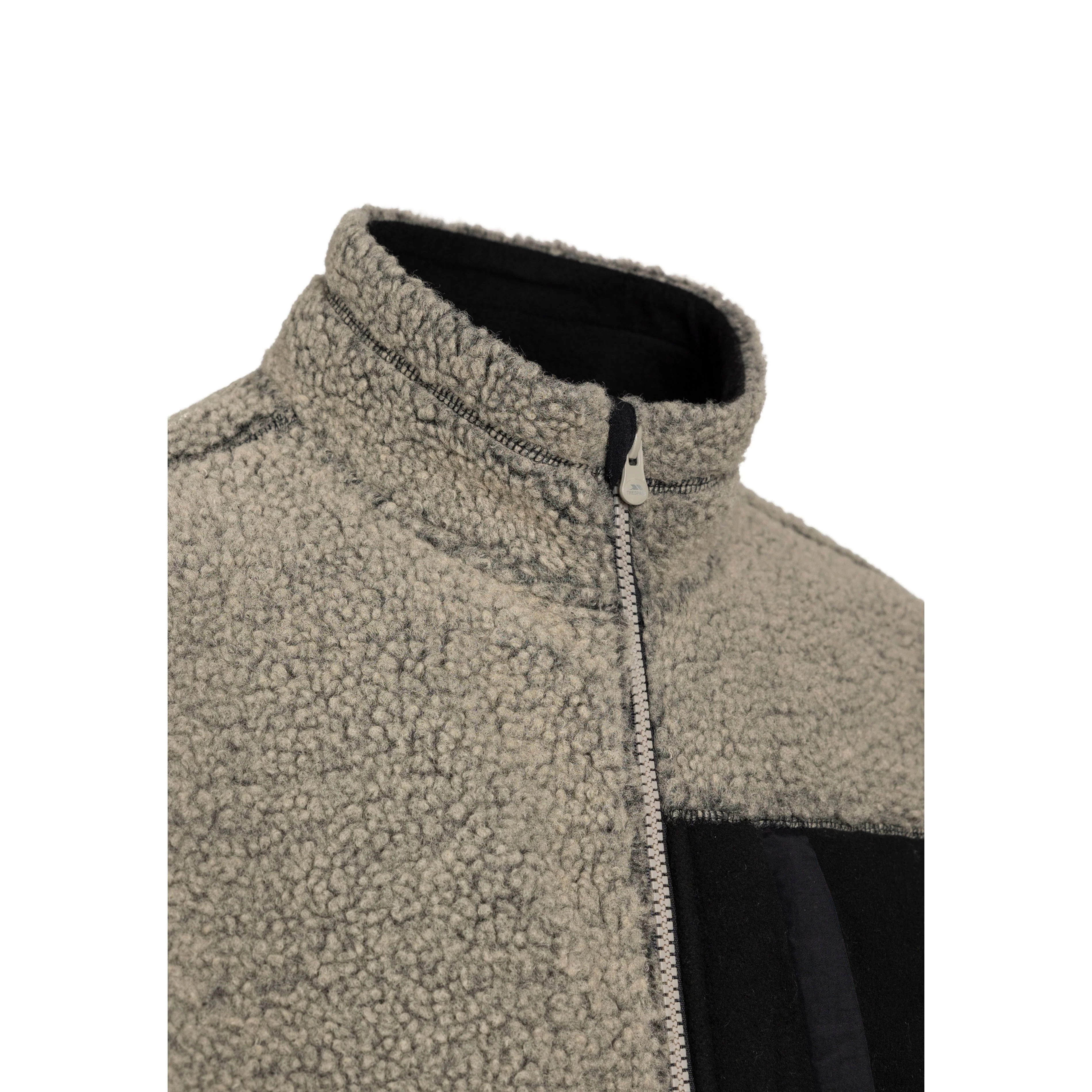 Maclarenton Men's Full Zip Fleece in Beige Marl - Image 6