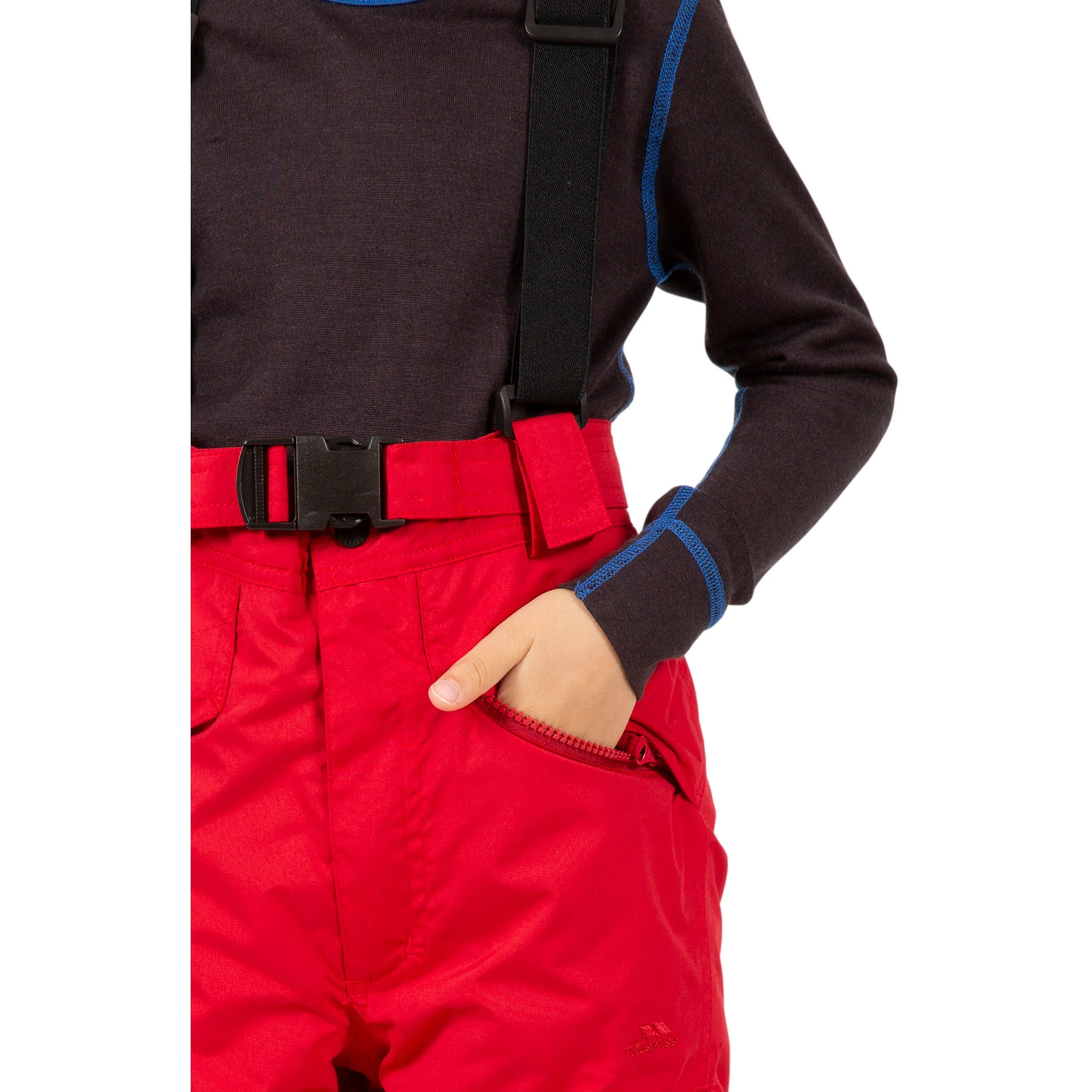 Marvelous Kids Ski Trousers in Red - Image 3