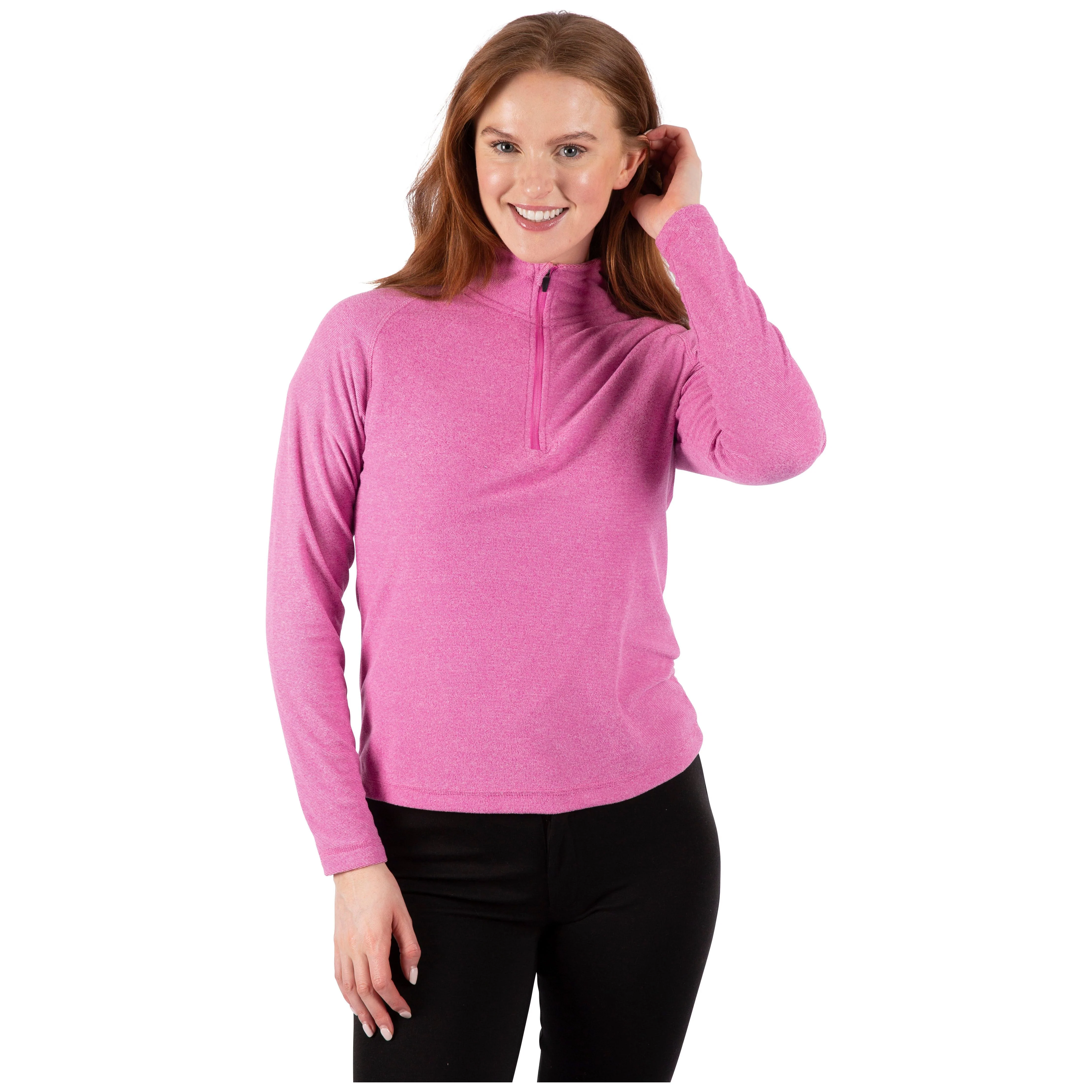 Meadows Womens 1/2 Zip Fleece in Plum