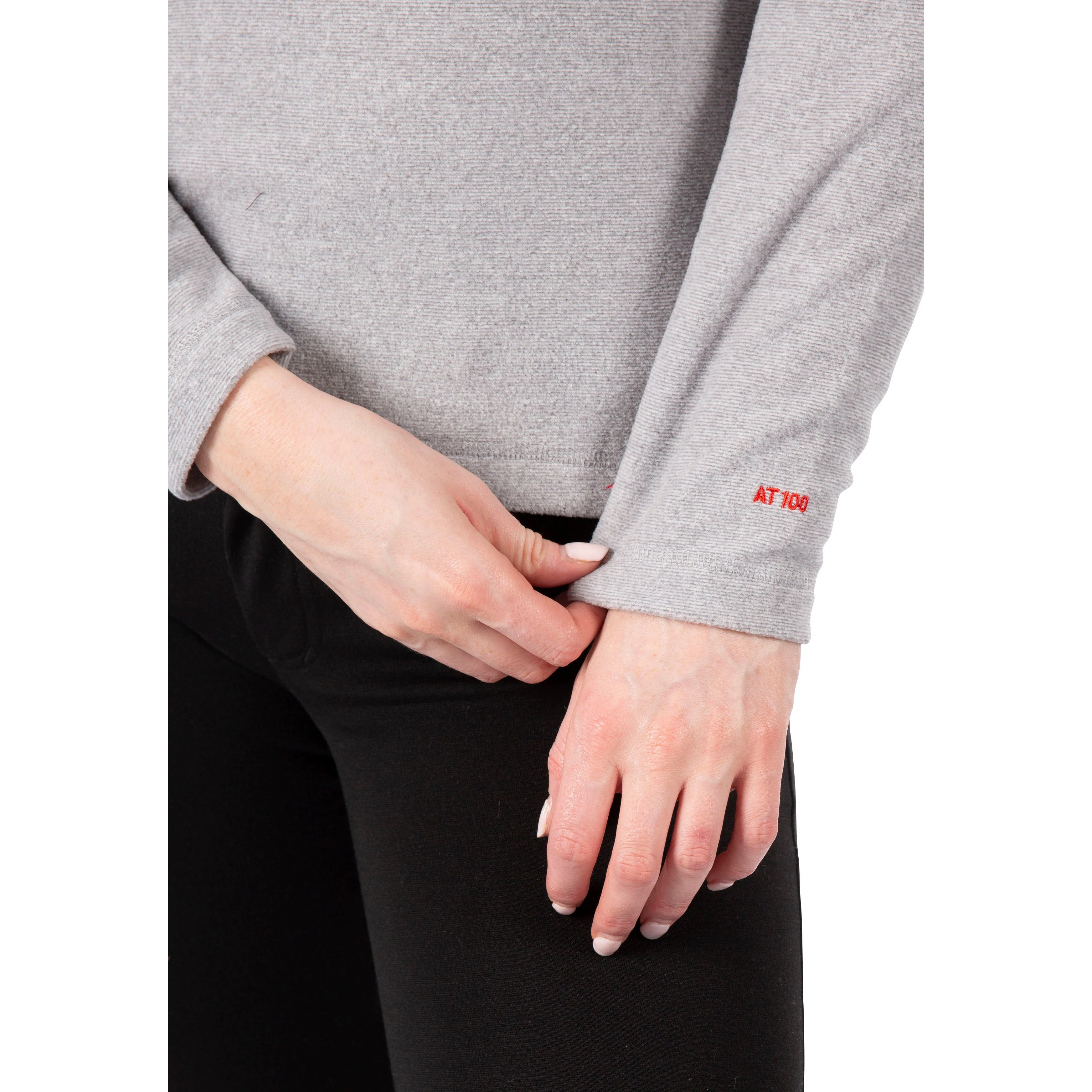 Meadows Women's 1/2 Zip Fleece in Platinum - Image 5