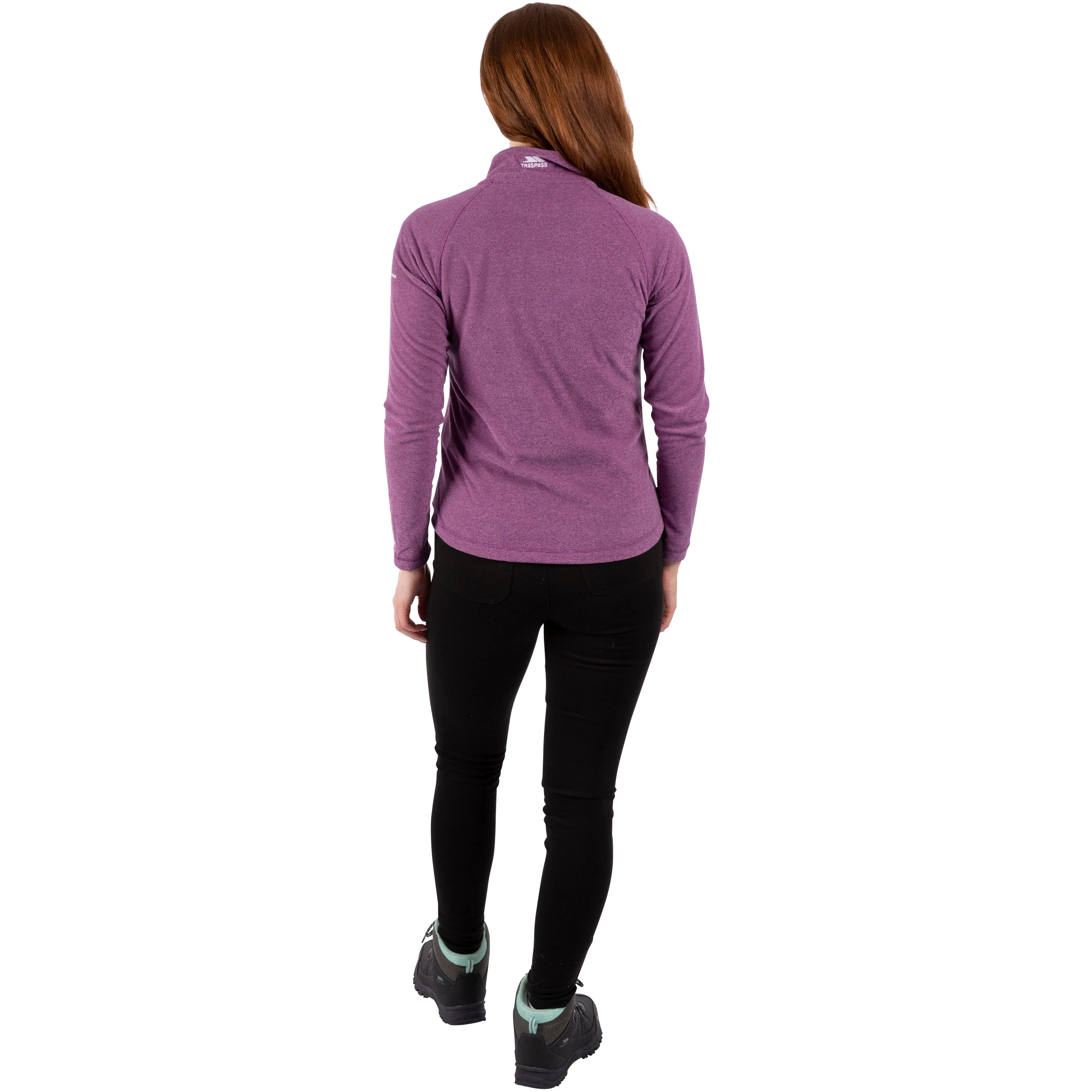 Meadows Women's 1/2 Zip Fleece in Wild Purple - Image 3