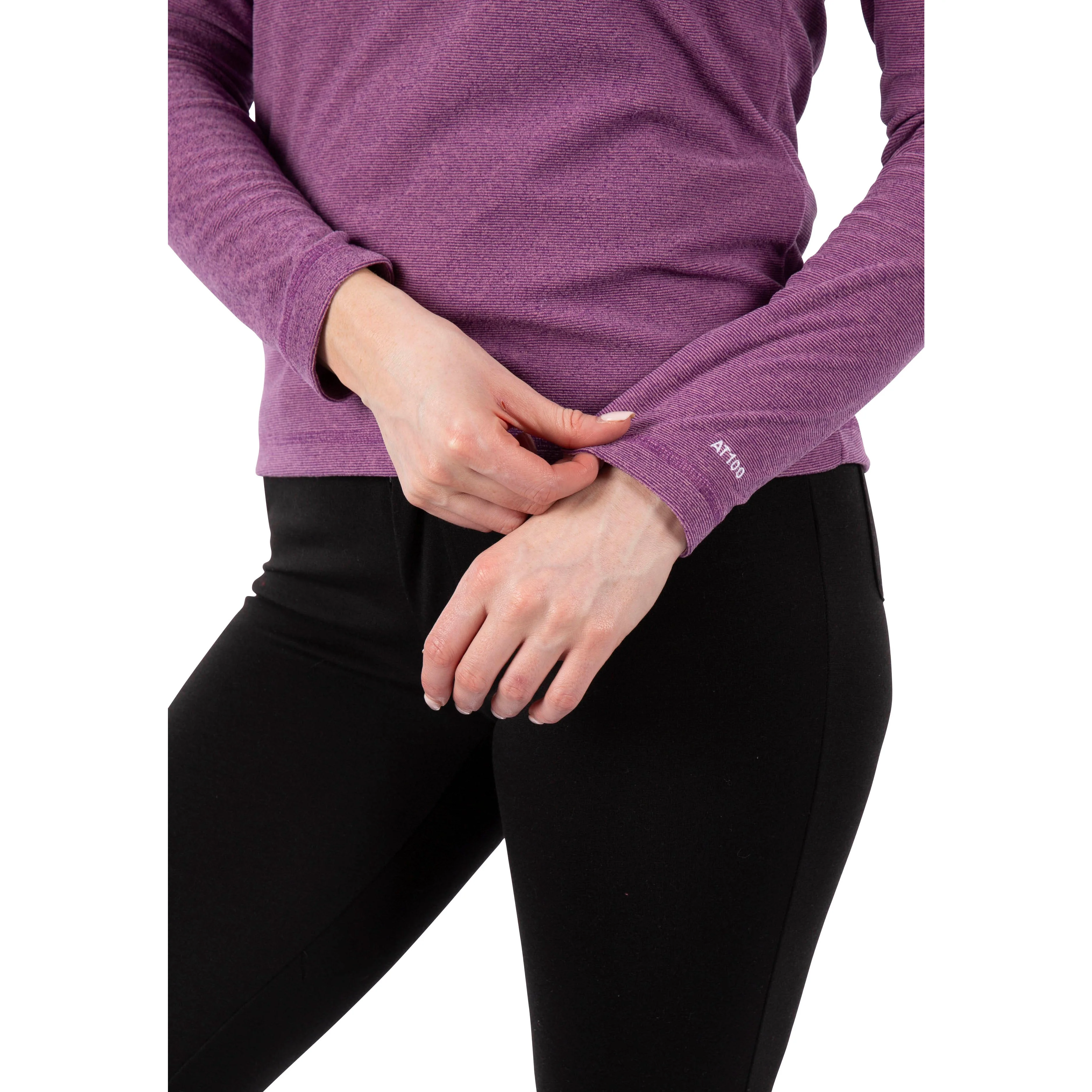 Meadows Women's 1/2 Zip Fleece in Wild Purple - Image 7