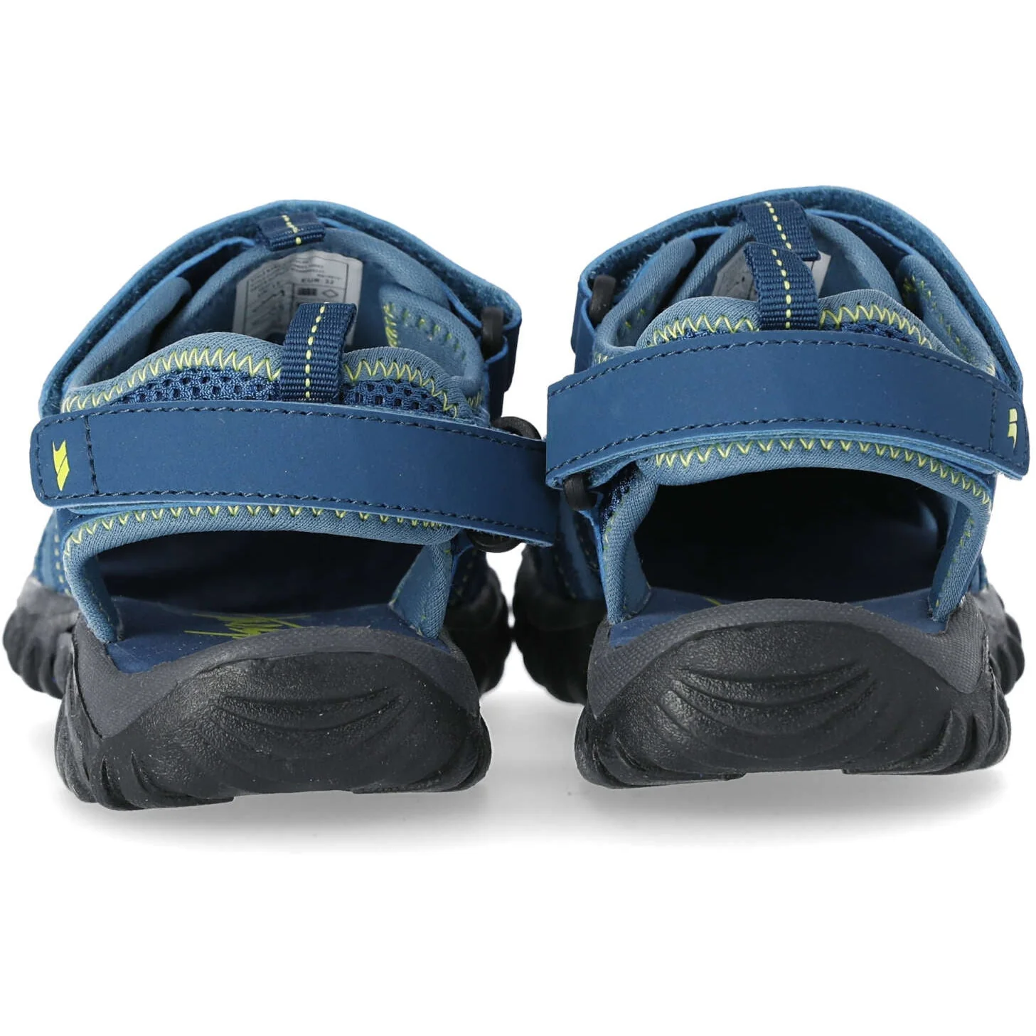 Nantucket Kids' Sandals in Navy / Kiwi - Image 6