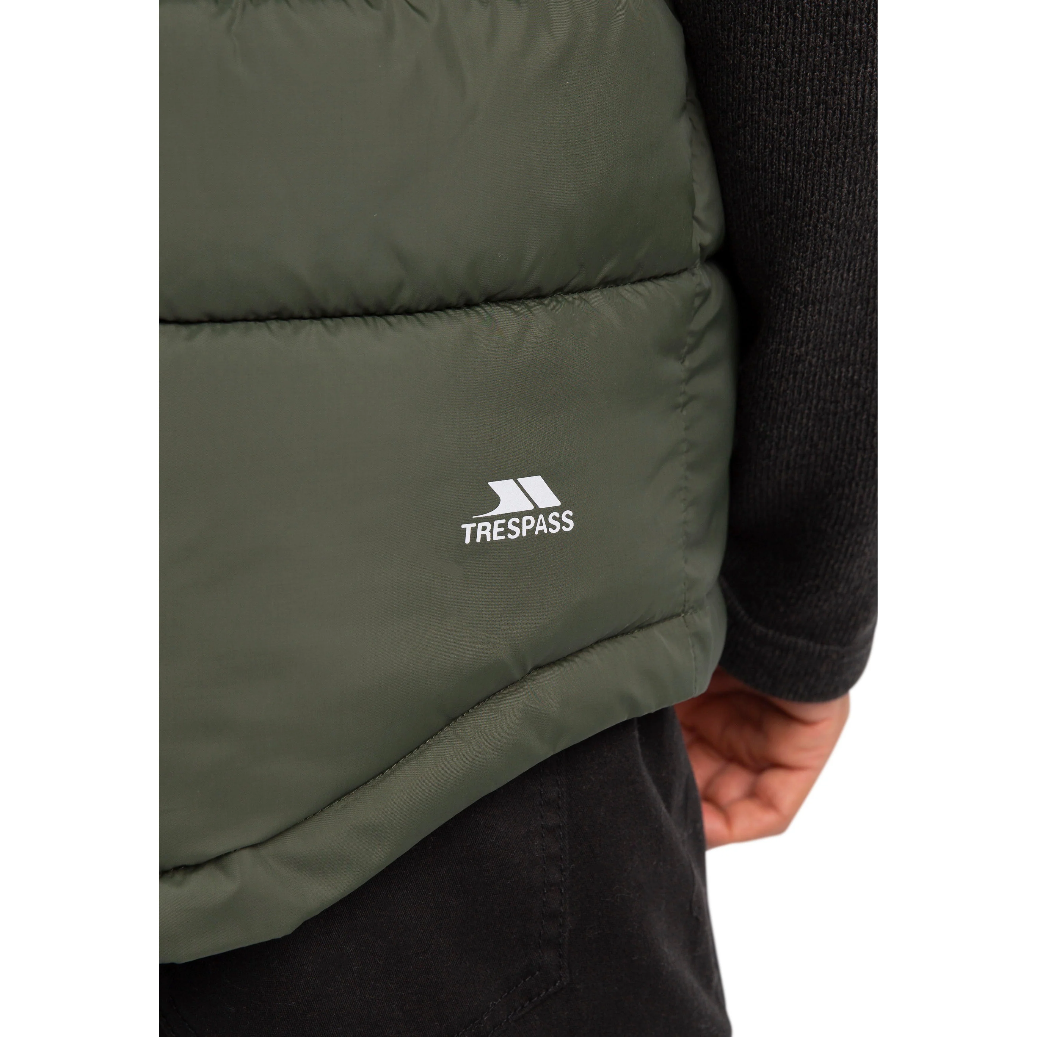 Oskar Men's Padded Gilet / Bodywarmer in Burnt Orange and Green - Image 5