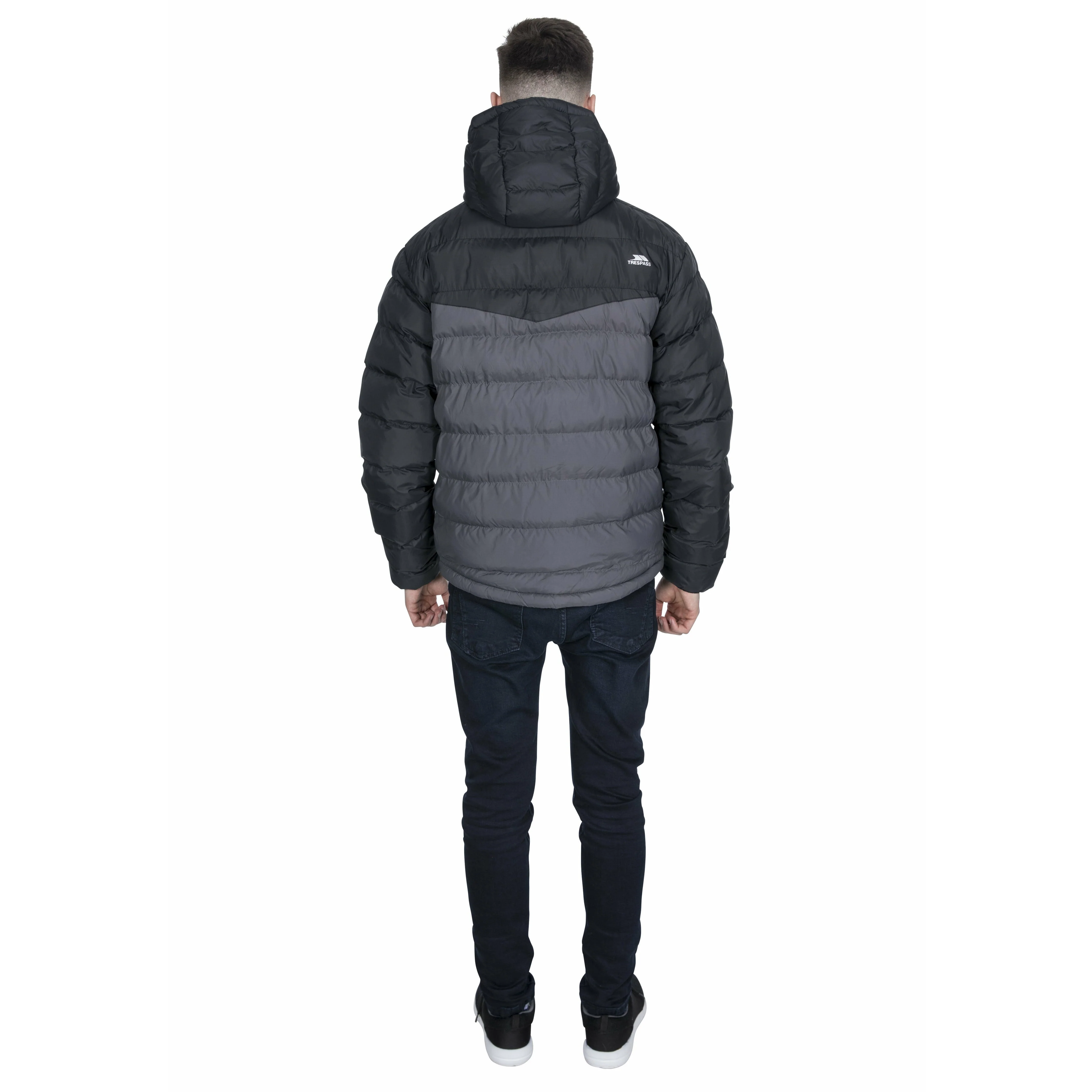 Oskar Men's Padded Jacket in Black - Image 3
