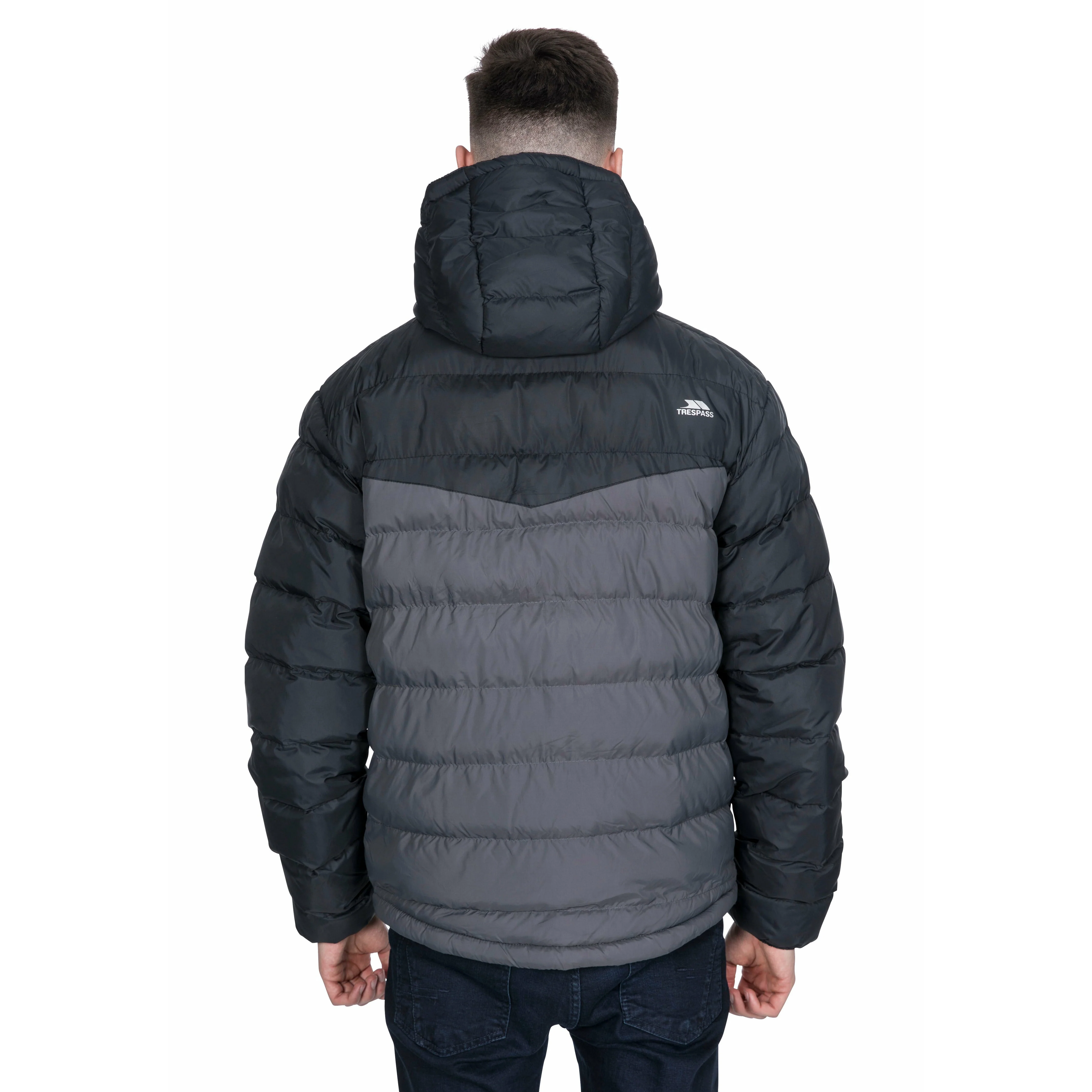 Oskar Men's Padded Jacket in Black - Image 5