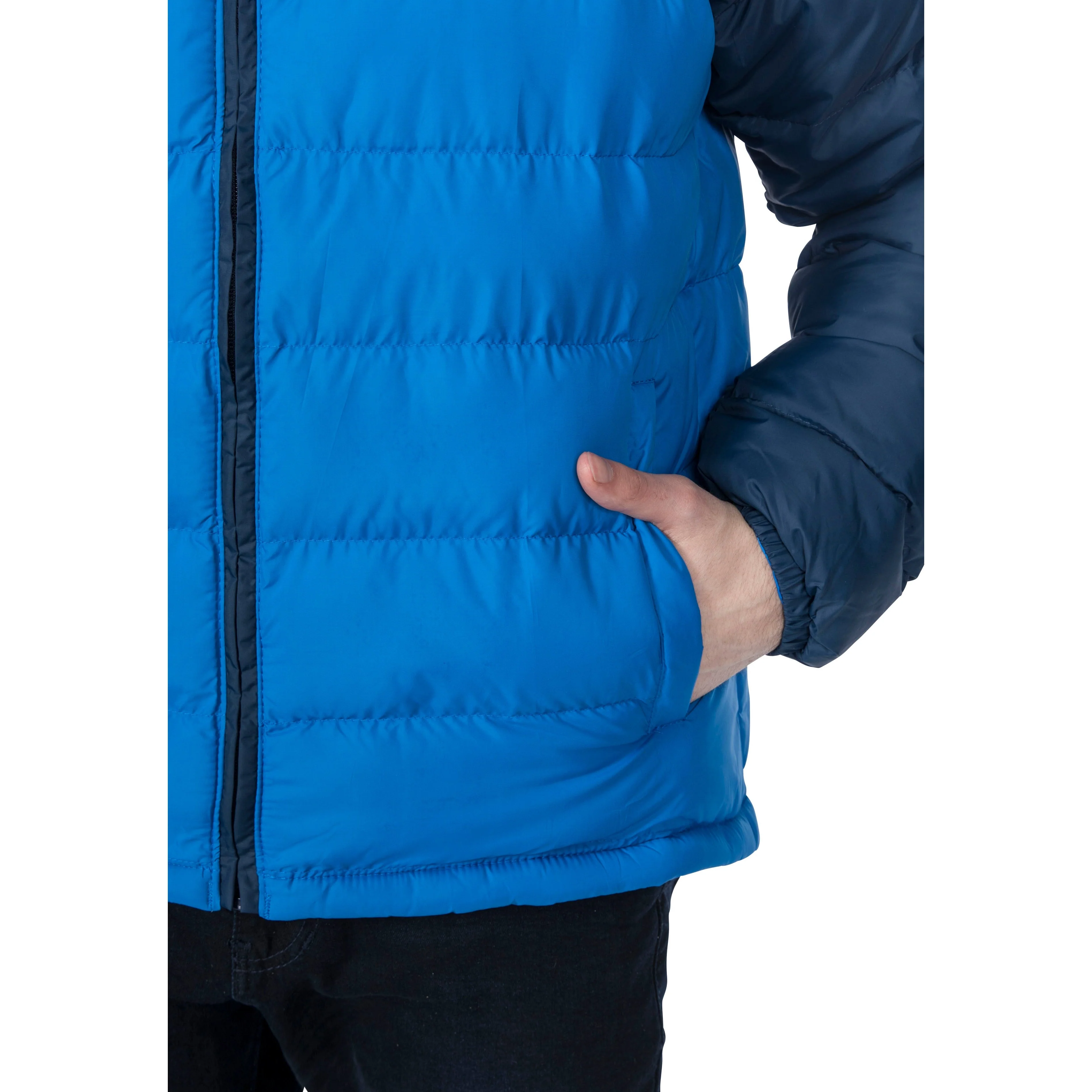 Oskar Men's Padded Jacket in Navy - Image 9