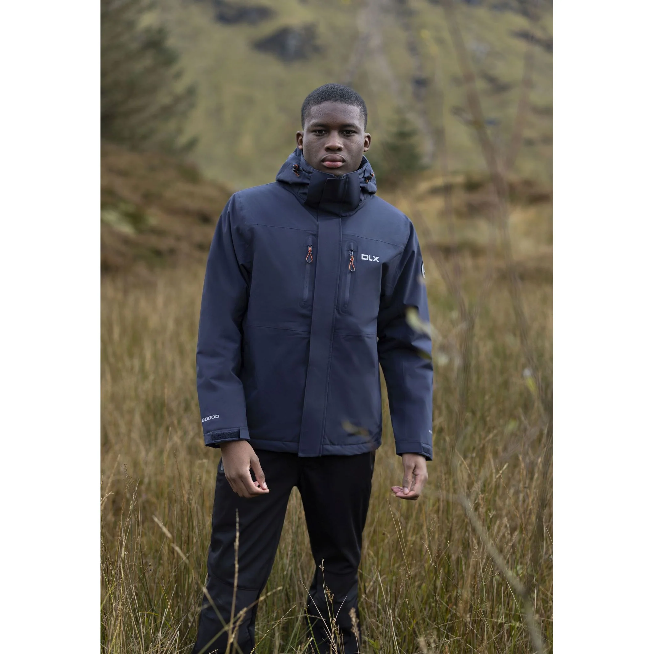 Oswarm Men's DLX Padded Waterproof Jacket in Dark Flint - Image 3
