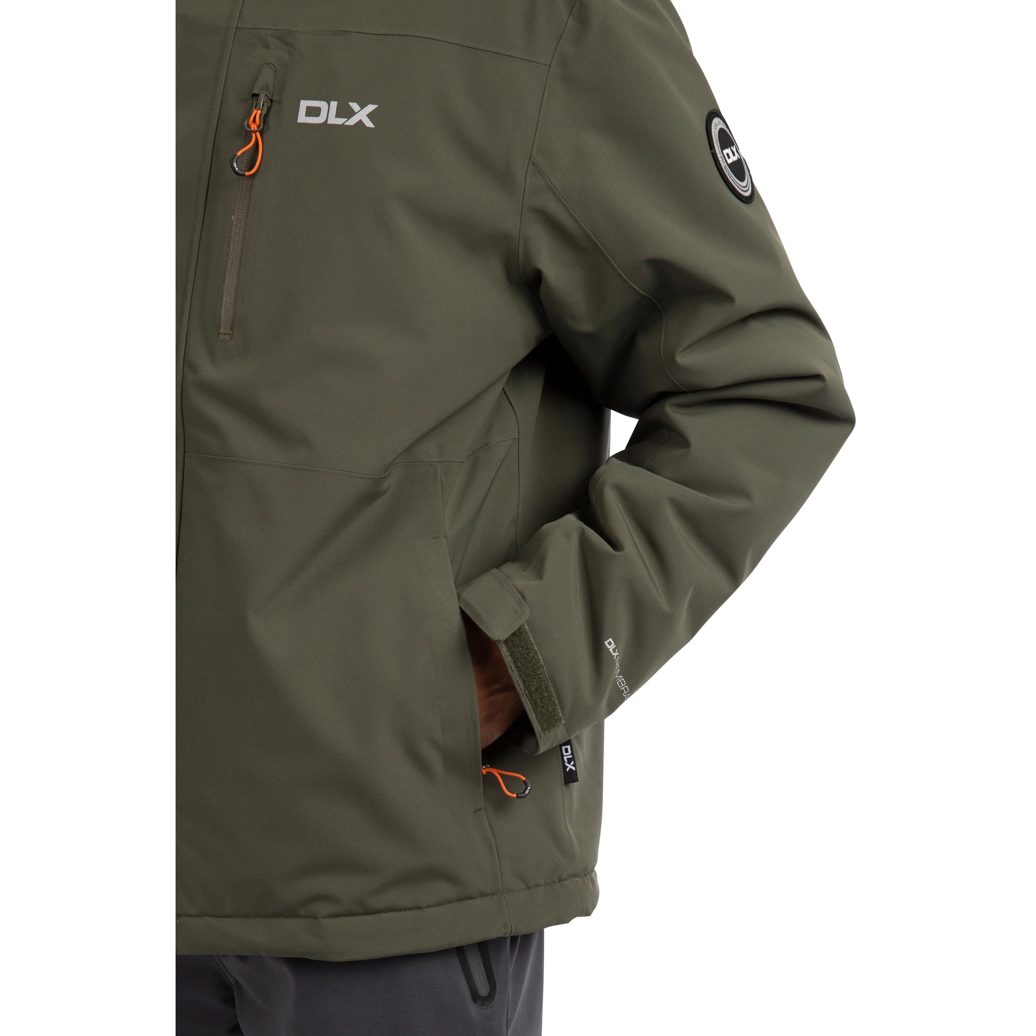 Oswarm Men's DLX Padded Waterproof Jacket in Ivy - Image 8