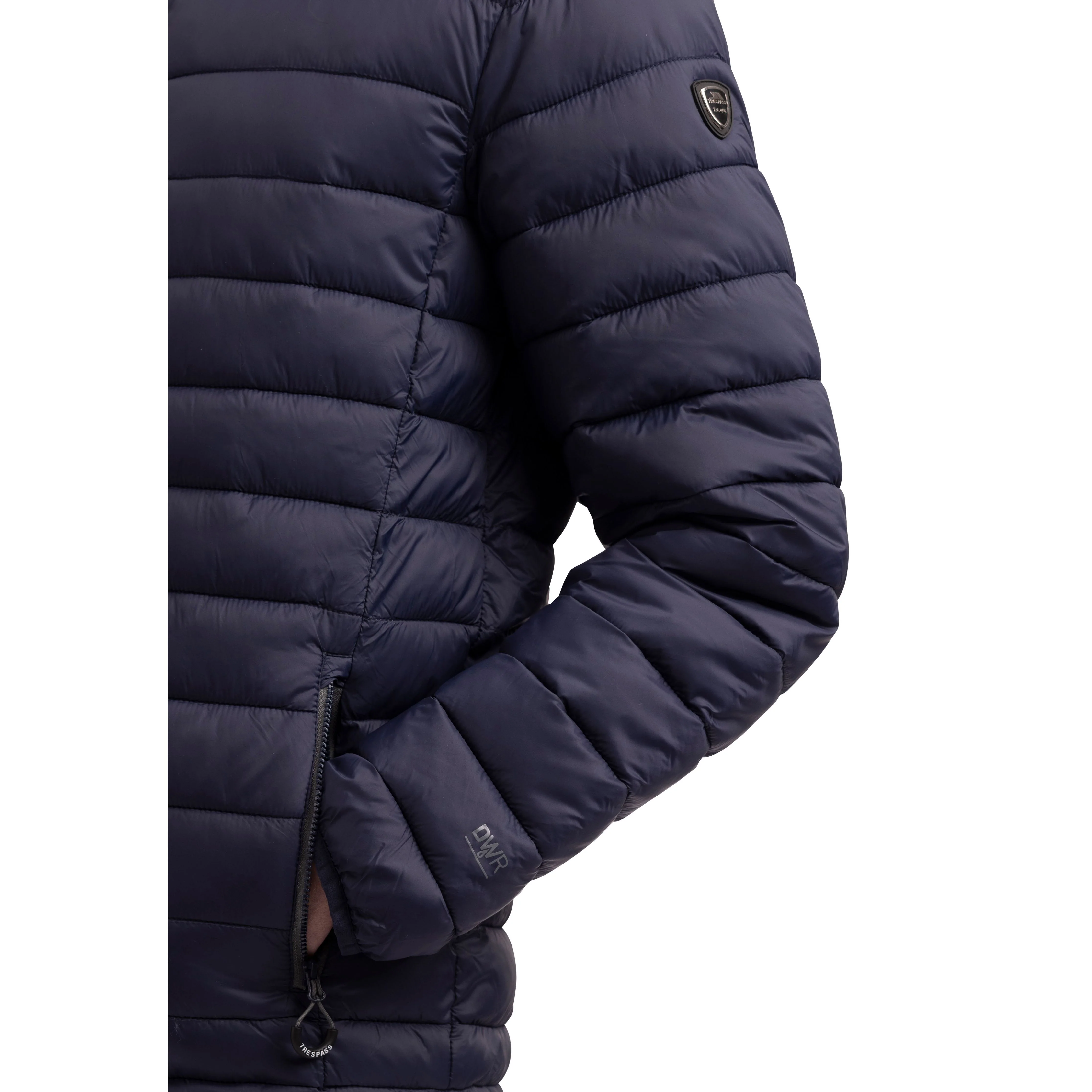 Paddley Men's Padded Casual Jacket in Navy - Image 6