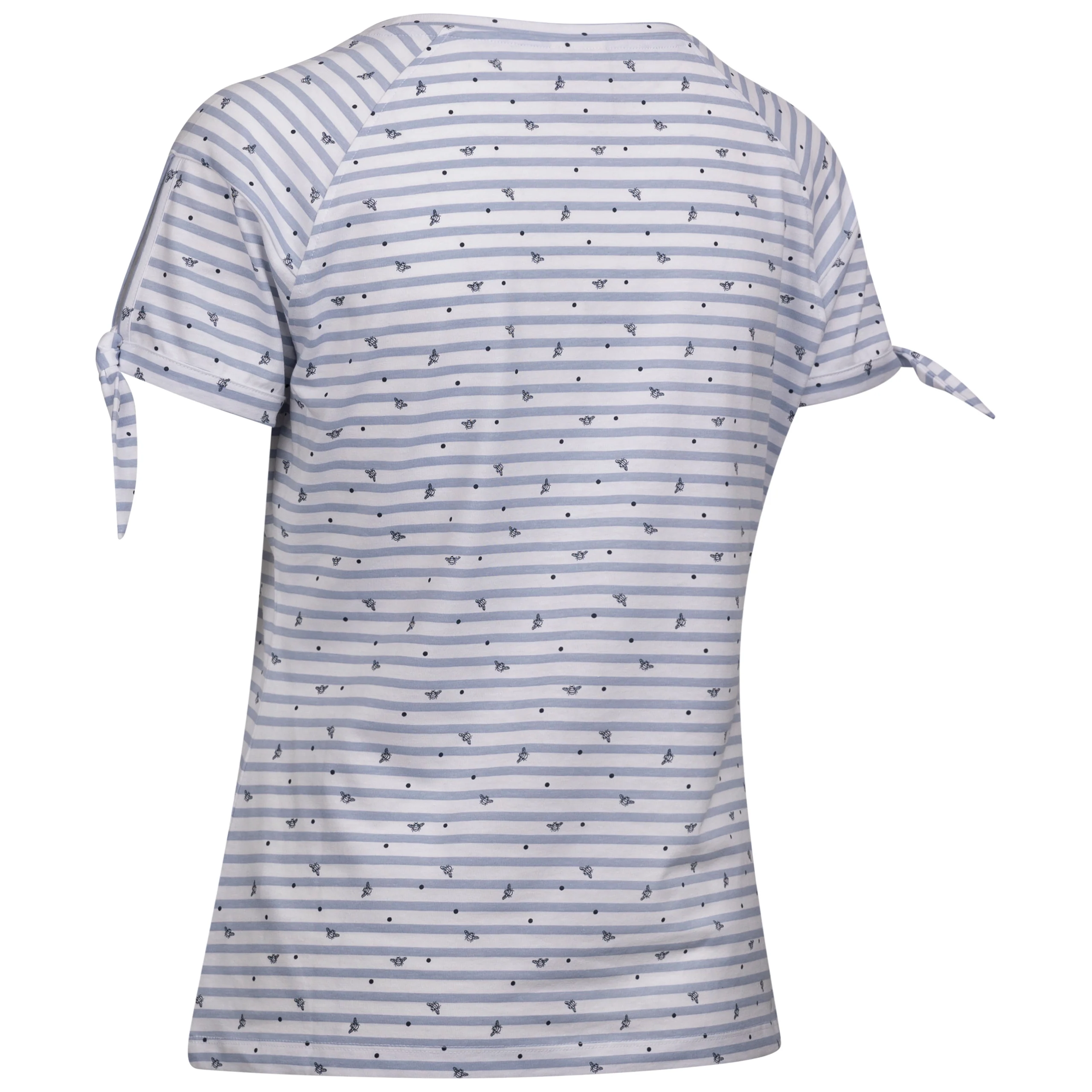 Penelope Women's Printed T-Shirt in Cool Blue Stripe - Image 2
