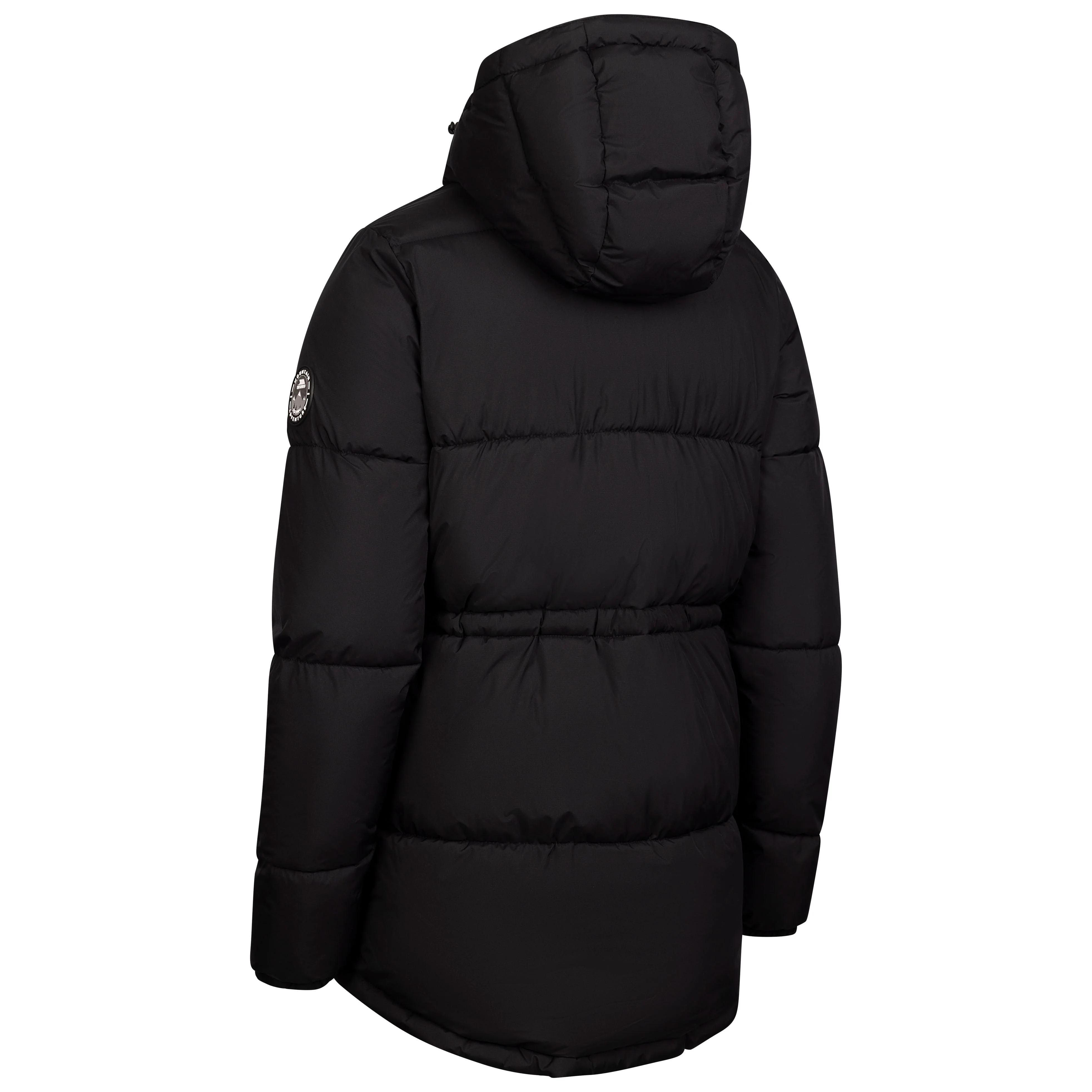 Pinchi Womens Padded Waterproof Jacket in Black - Image 2