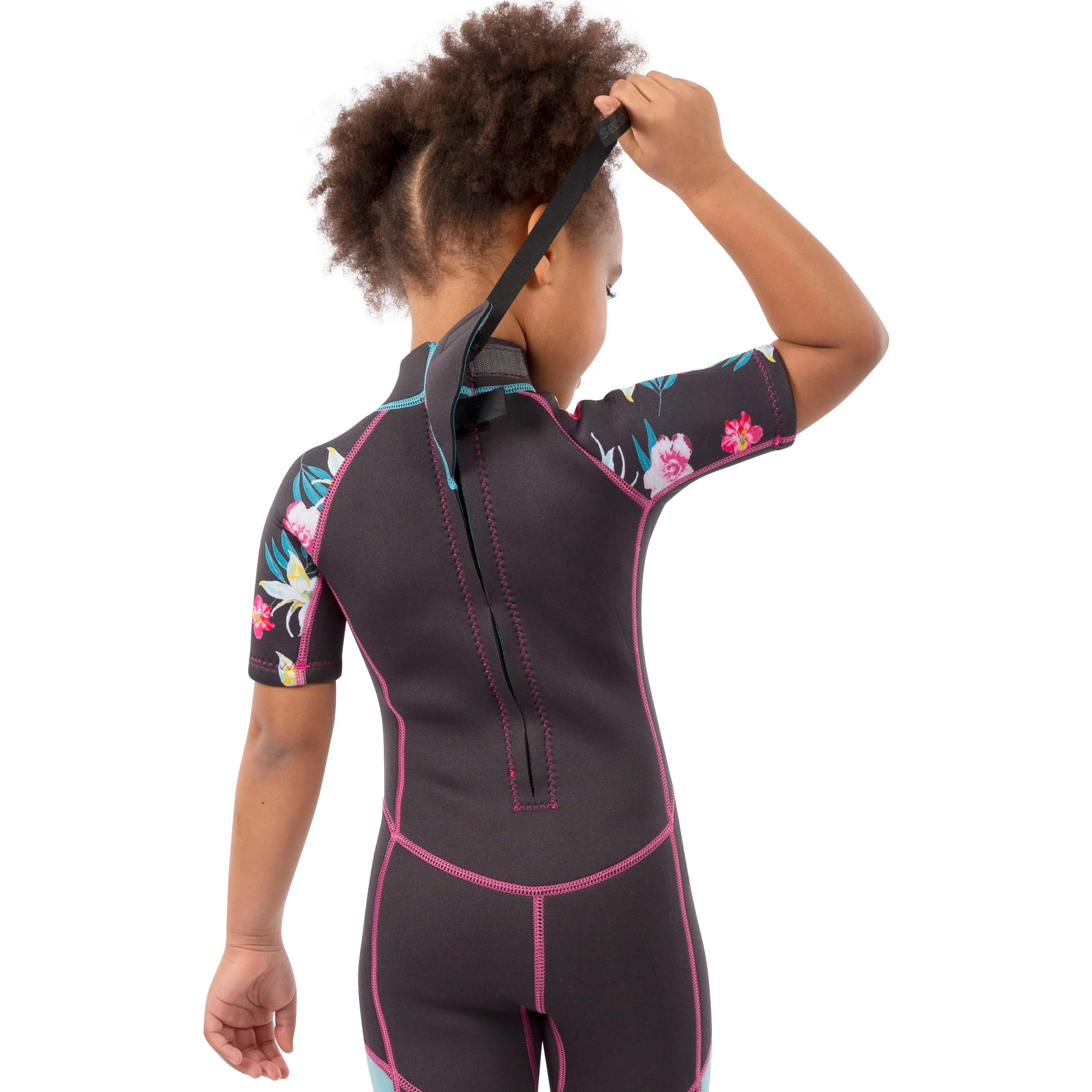 Posie Girls 3MM Short Wetsuit in Dark Grey - Image 4