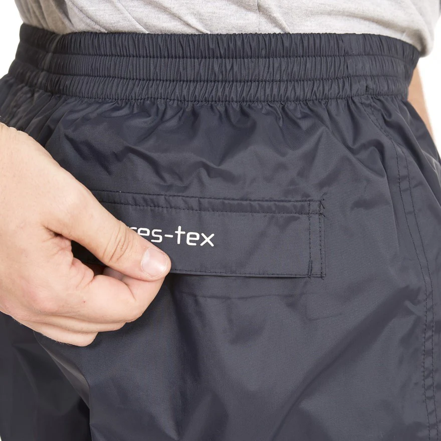 Qikpac Adults Unisex Pack Away Waterproof Trousers in Navy - Image 6