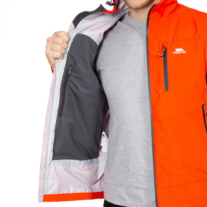 Rakenfard Mens' Unpadded Waterproof Jacket in Flame - Image 5