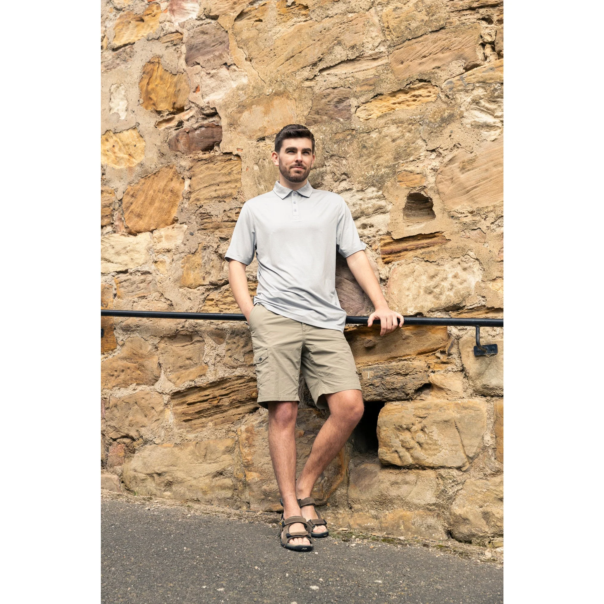 Rathkenny Men's Cargo Shorts in Bamboo - Image 2