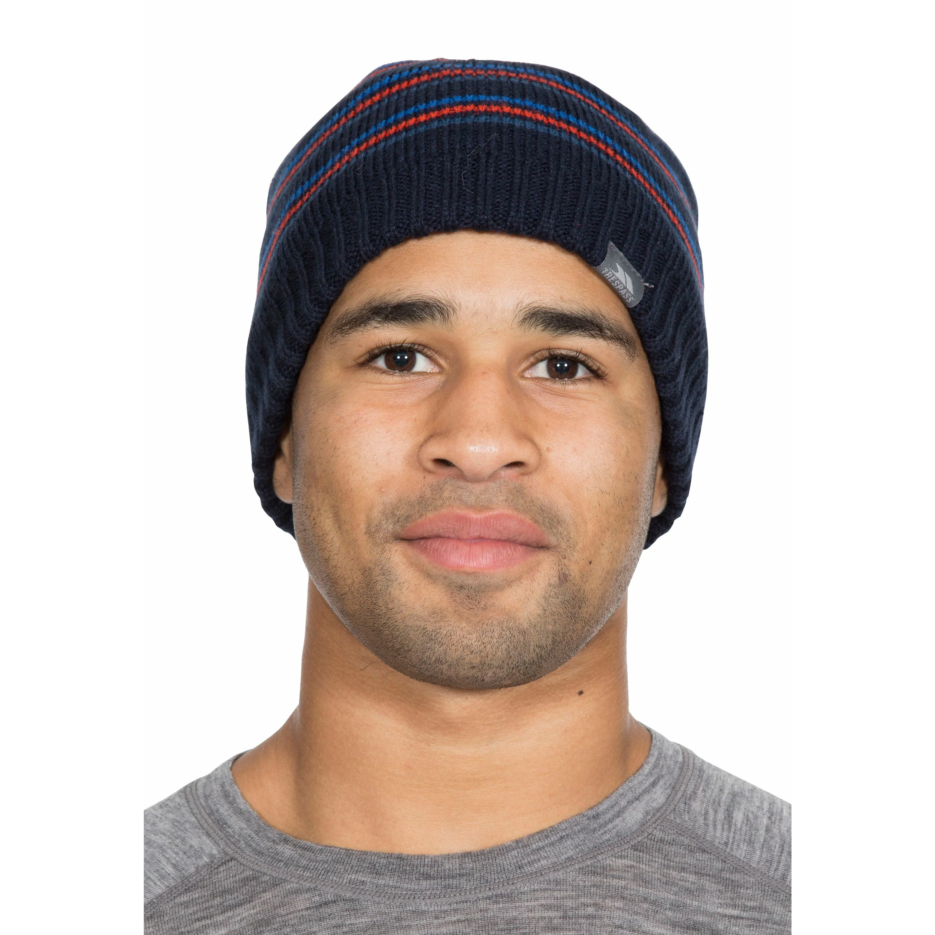 Ray Mens Beanie Hat - Navy - Image 3