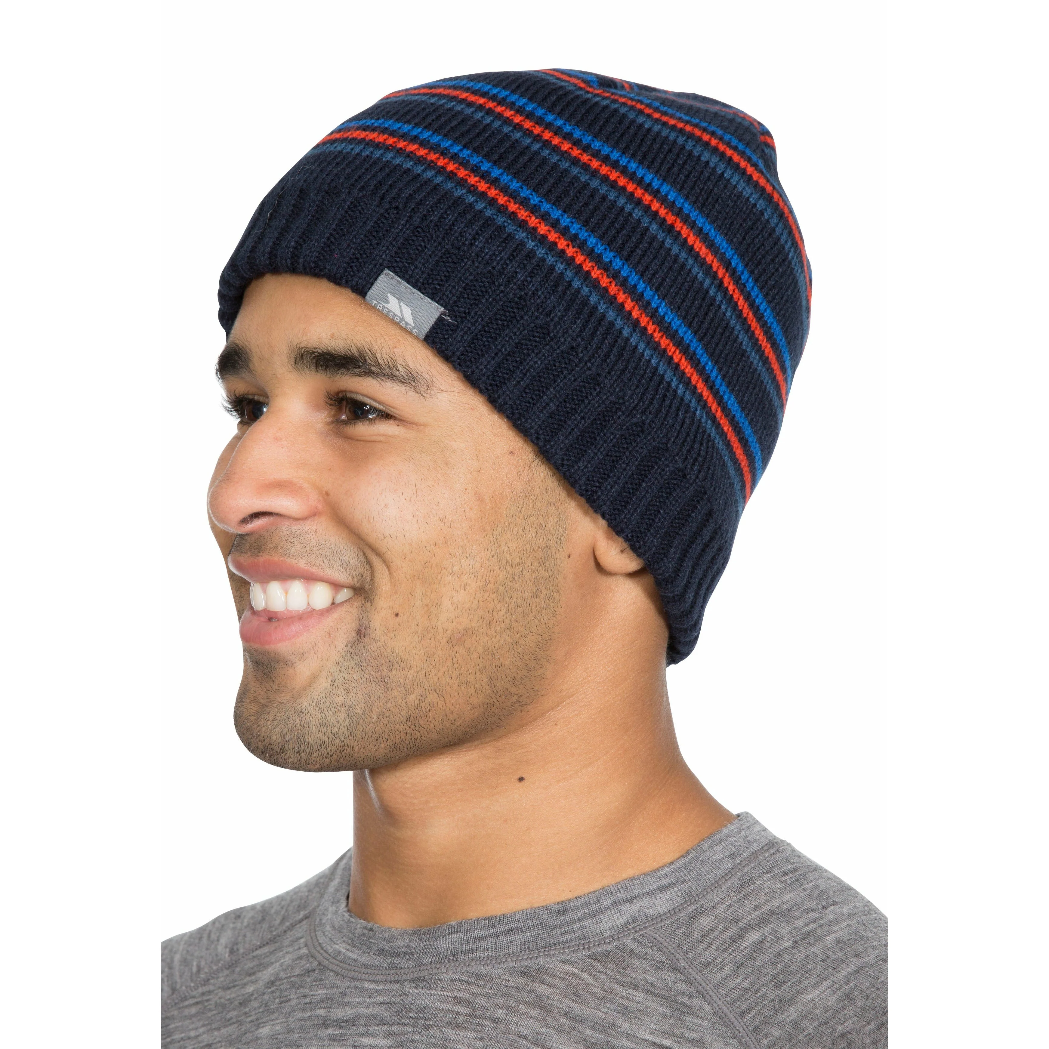Ray Mens Beanie Hat - Navy - Image 4