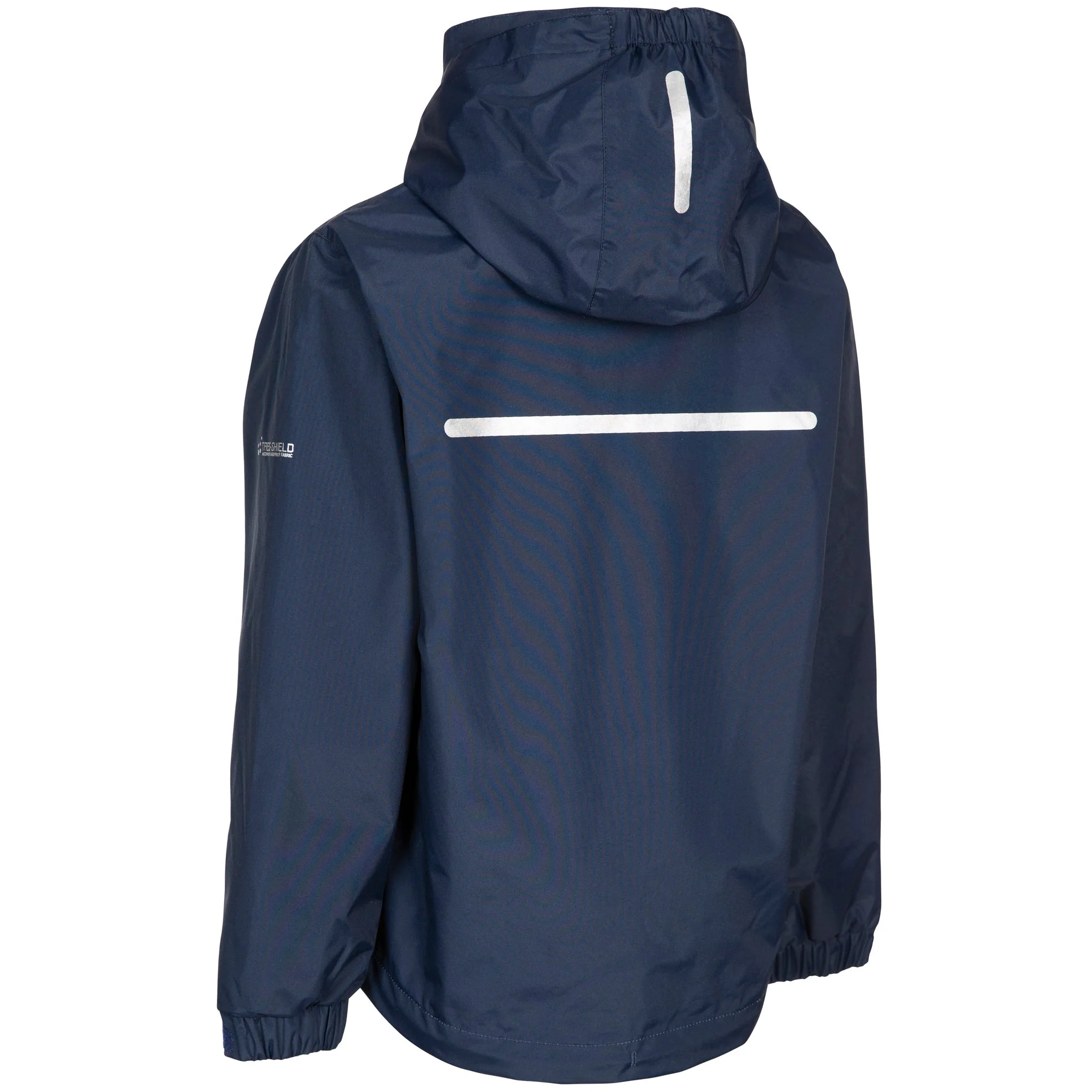 Raymont Boy's Unpadded Waterproof Jacket with Detachable Hood in Blue / Navy - Image 2