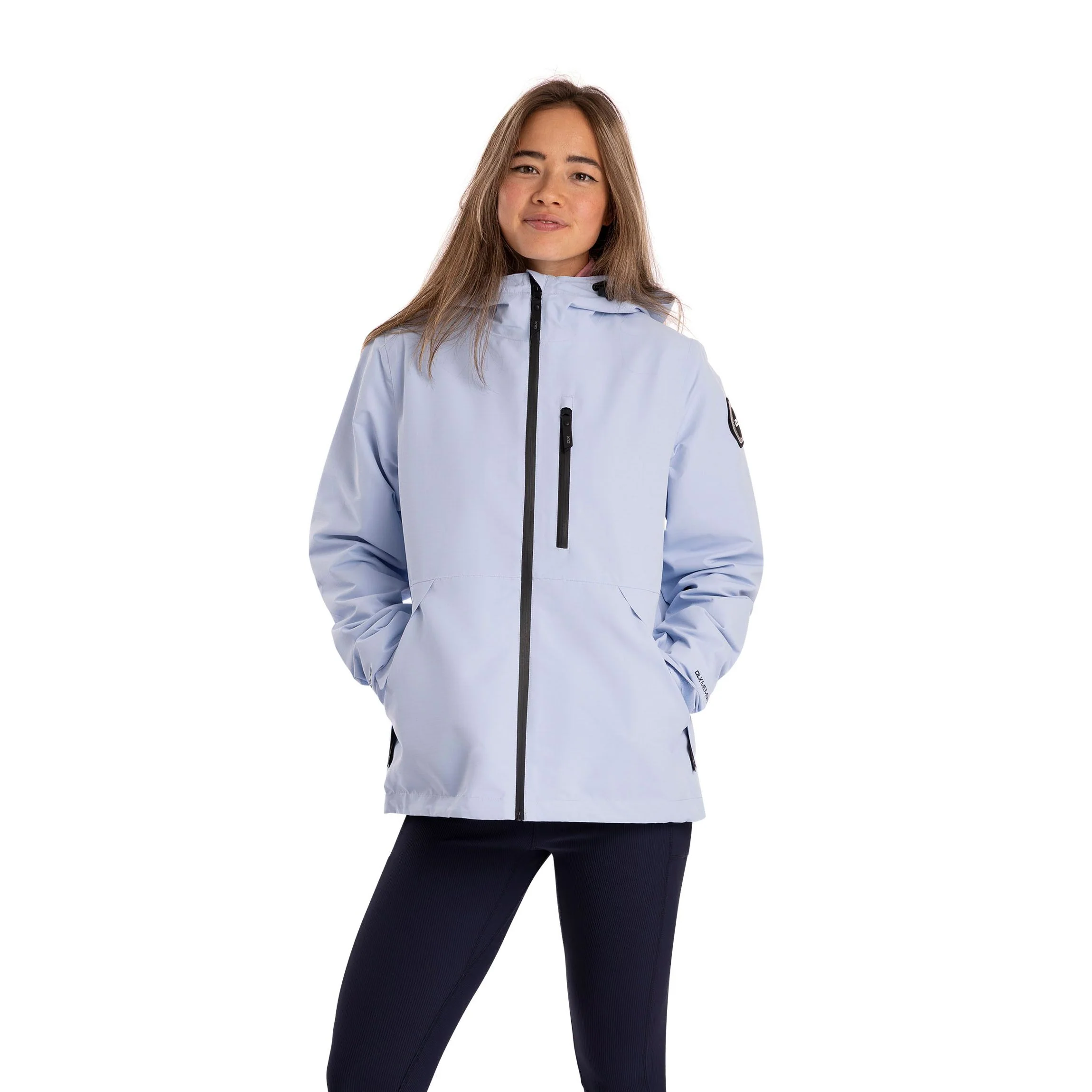 Robina DLX Womens Unpadded Waterproof Jacket in Blue Haze - Image 2