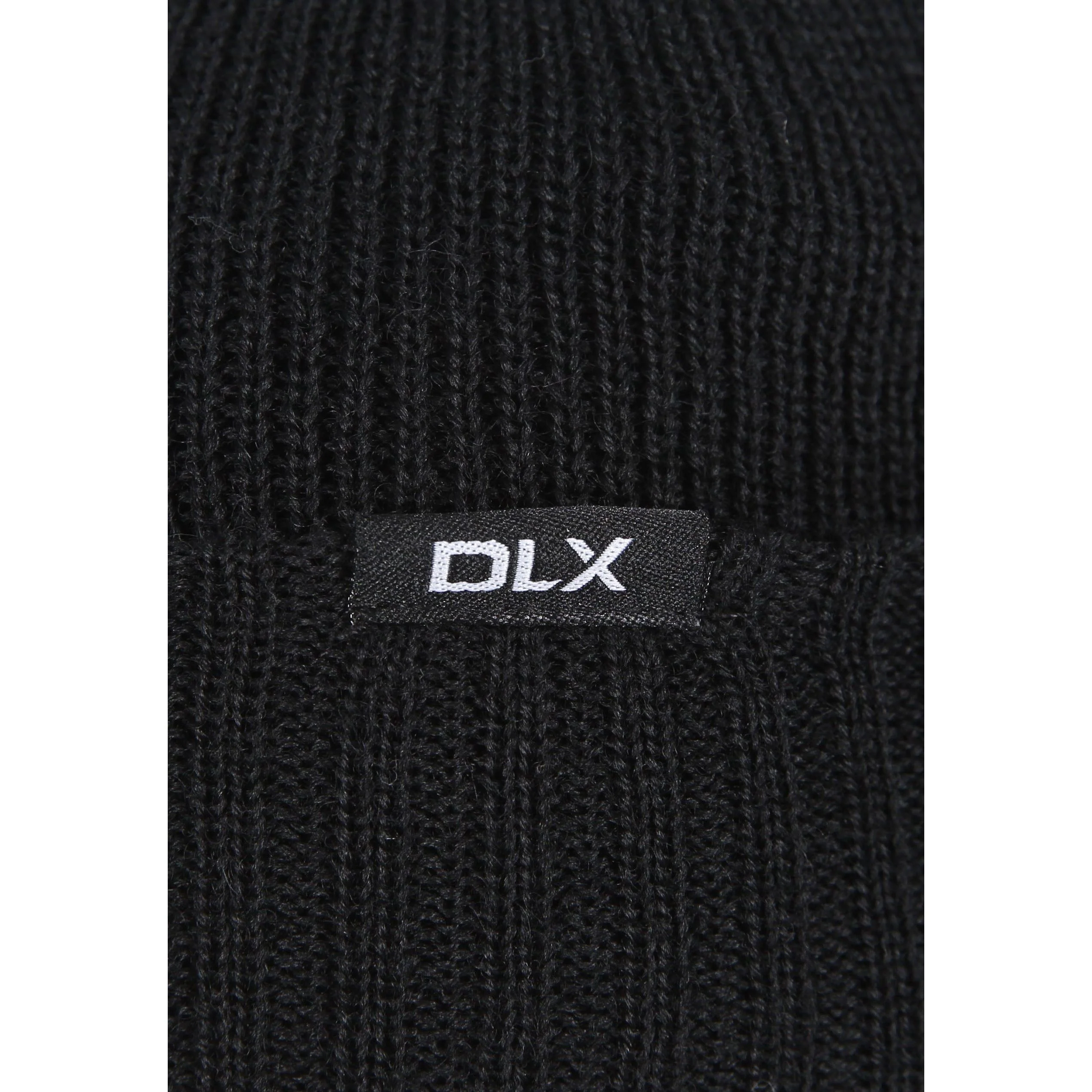 Ronan Unisex Adults DLX Knitted Wool Beanie Hat in Black - Image 4