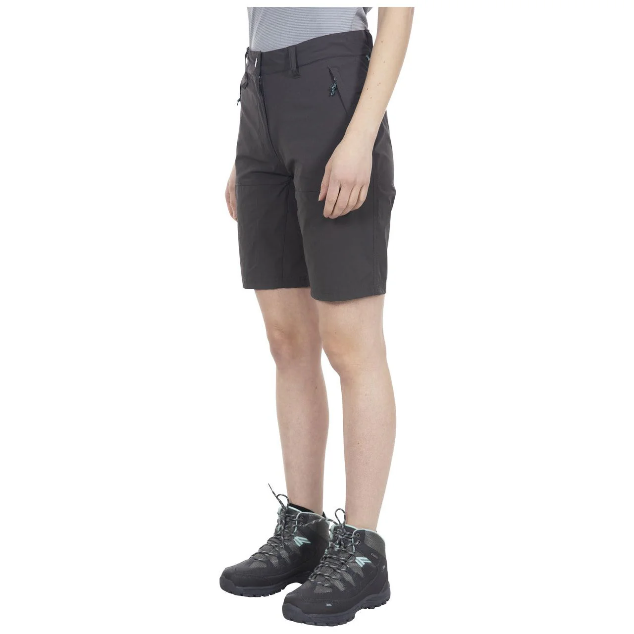 Rueful - Ladies Stretch Active Shorts - Peat - Image 3