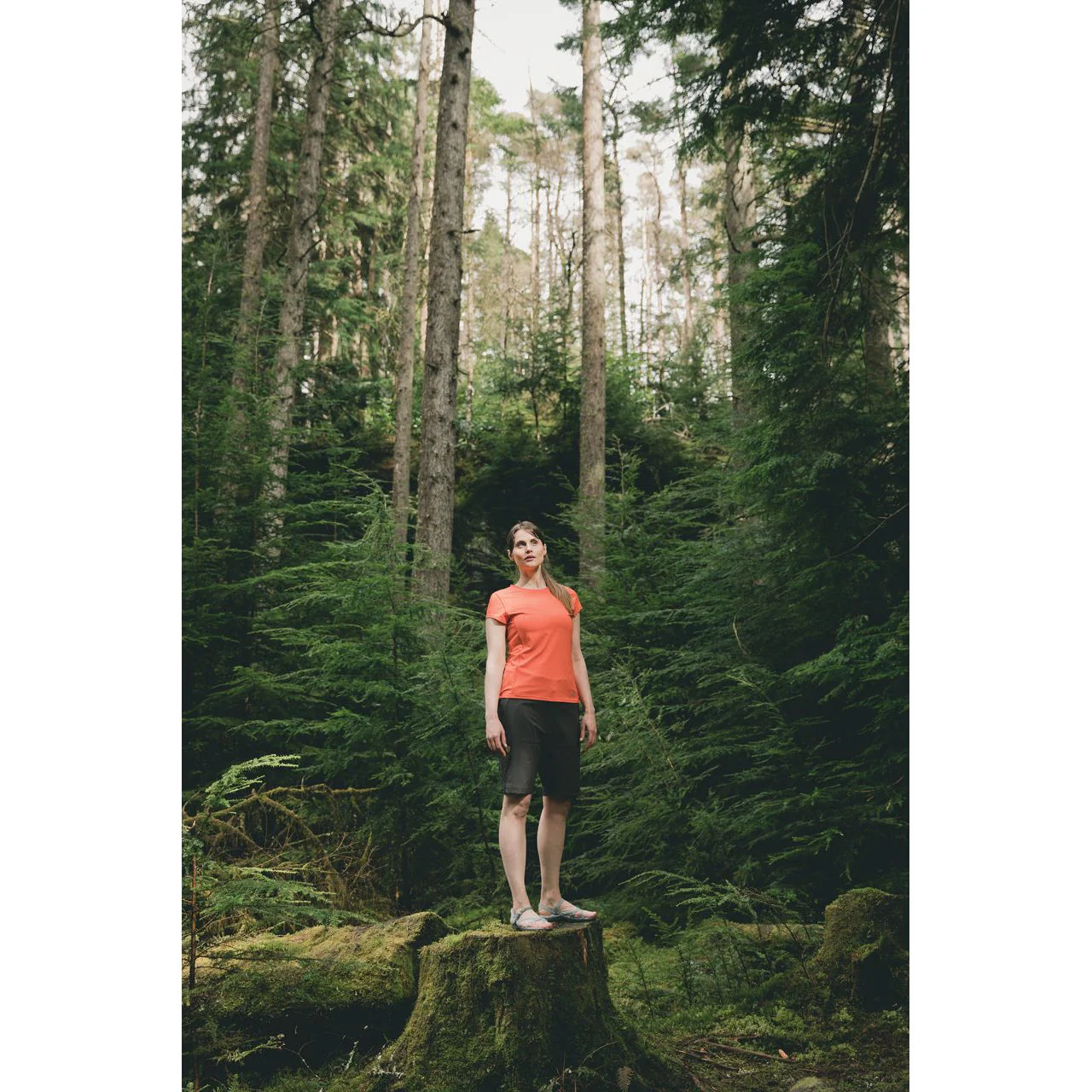 Rueful - Ladies Stretch Active Shorts - Peat - Image 7