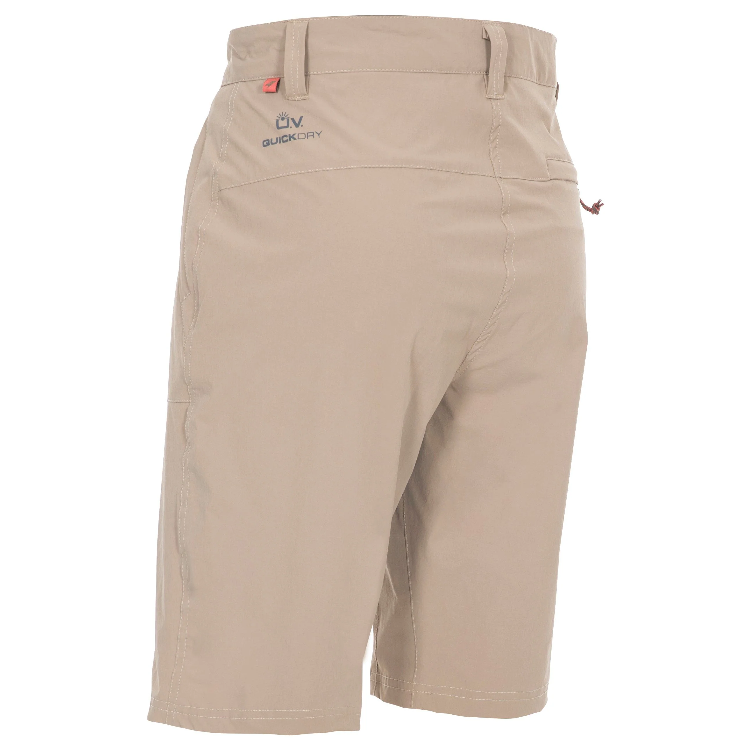 Rueful Ladies Stretch Active Shorts in Wheat - Image 3