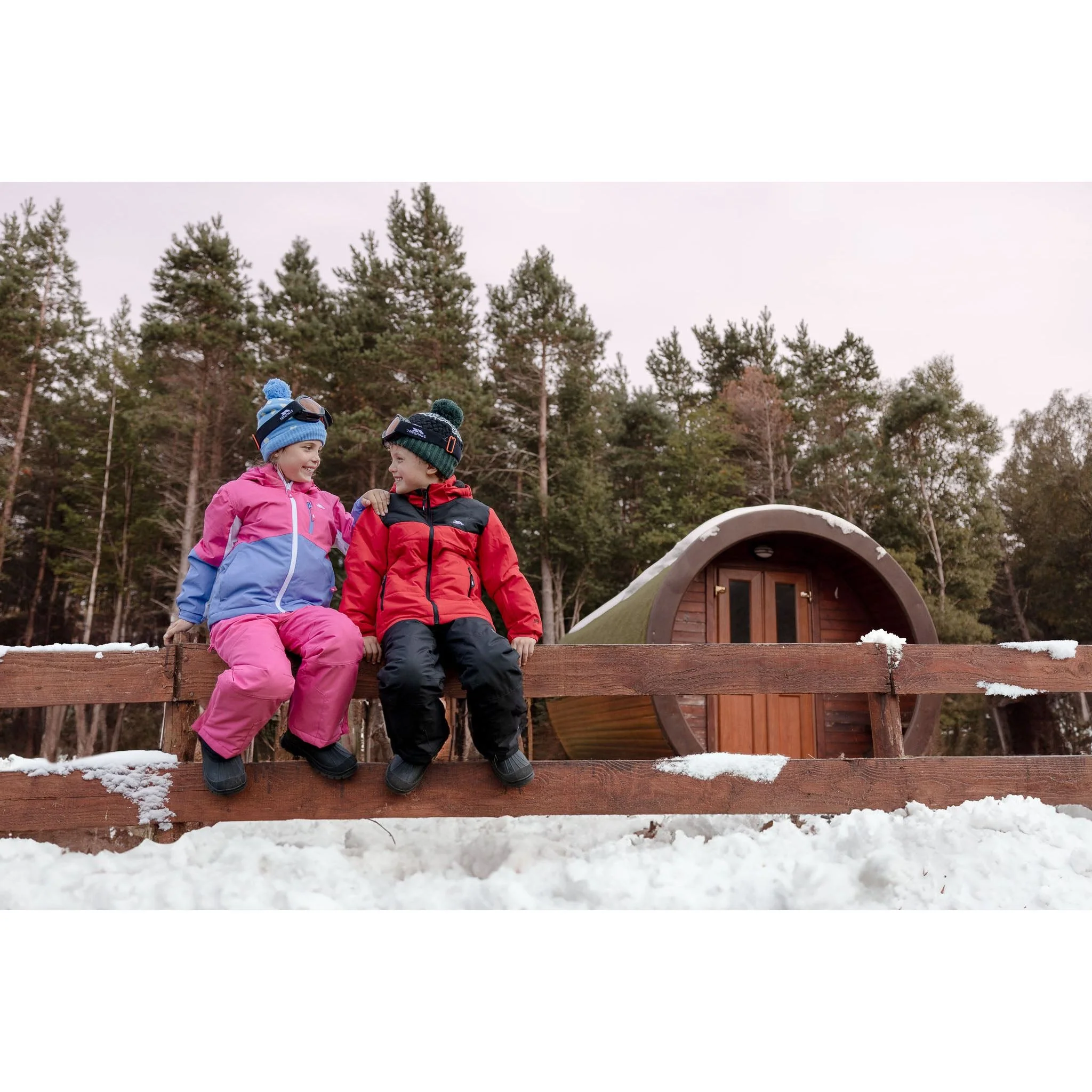 Rumi Kid's Ski Trousers in Black - Image 4