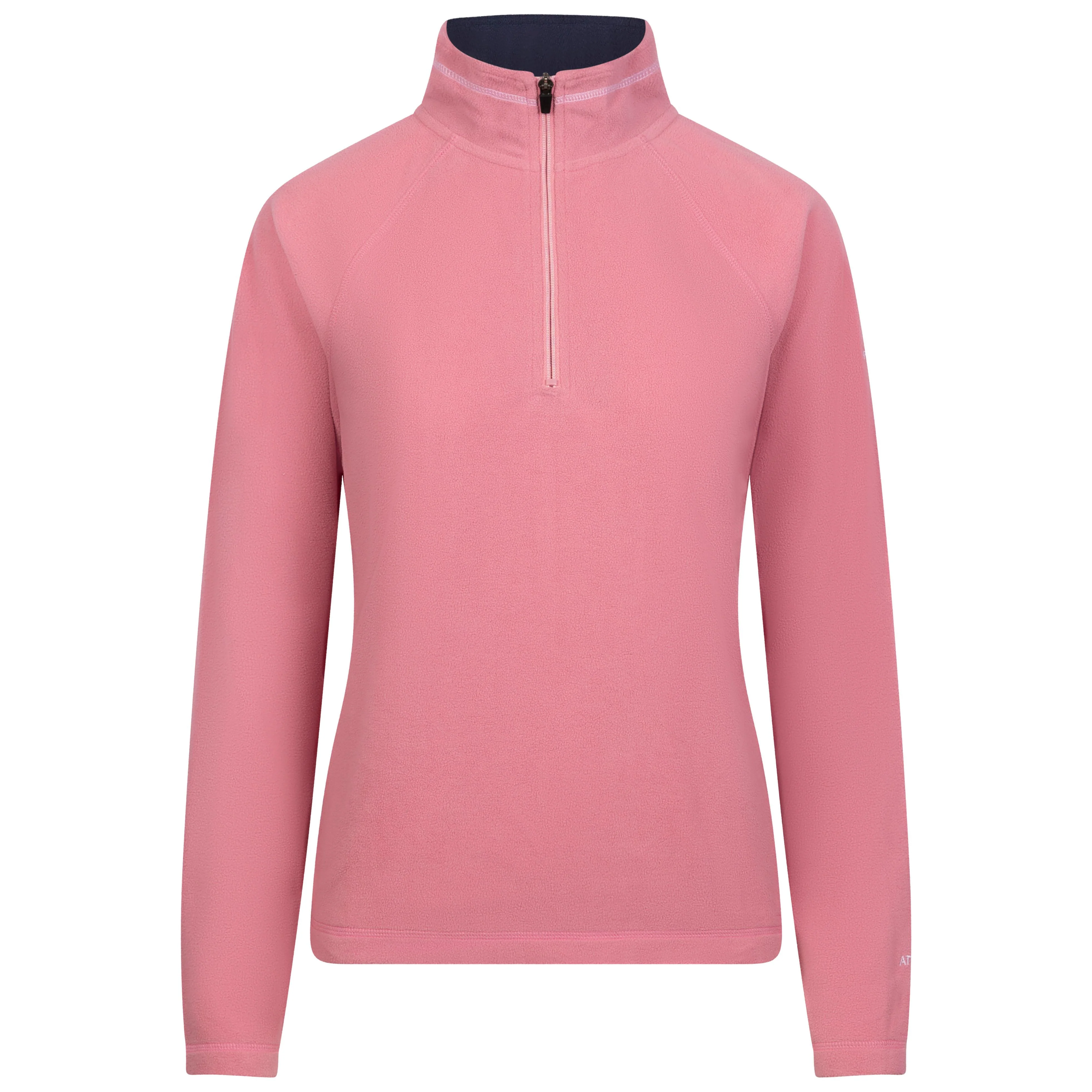 Skylar Womens 1/2 Zip Fleece Top in Pink Haze