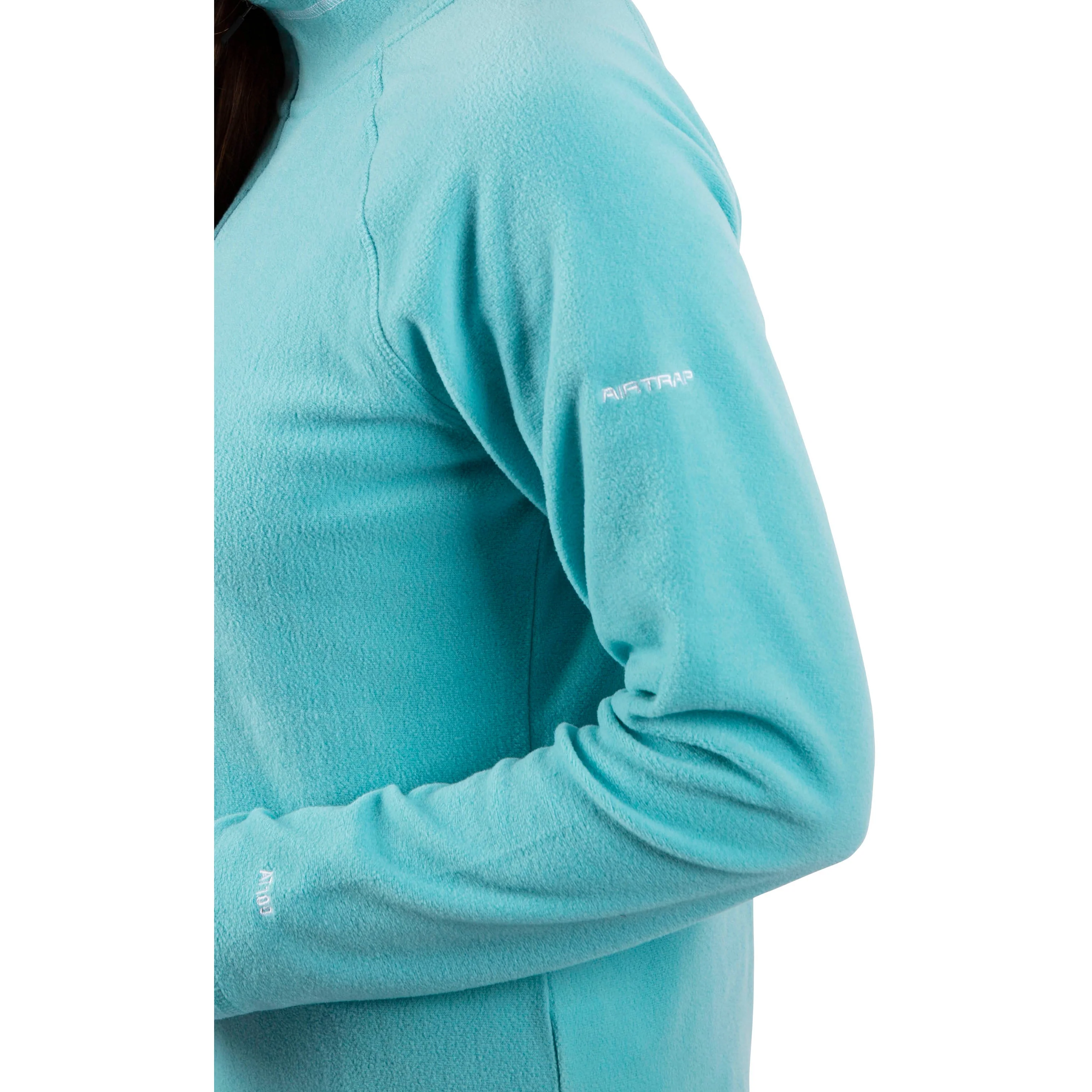 Skylar Women's Half Zip Fleece Top in Aquamarine - Image 6