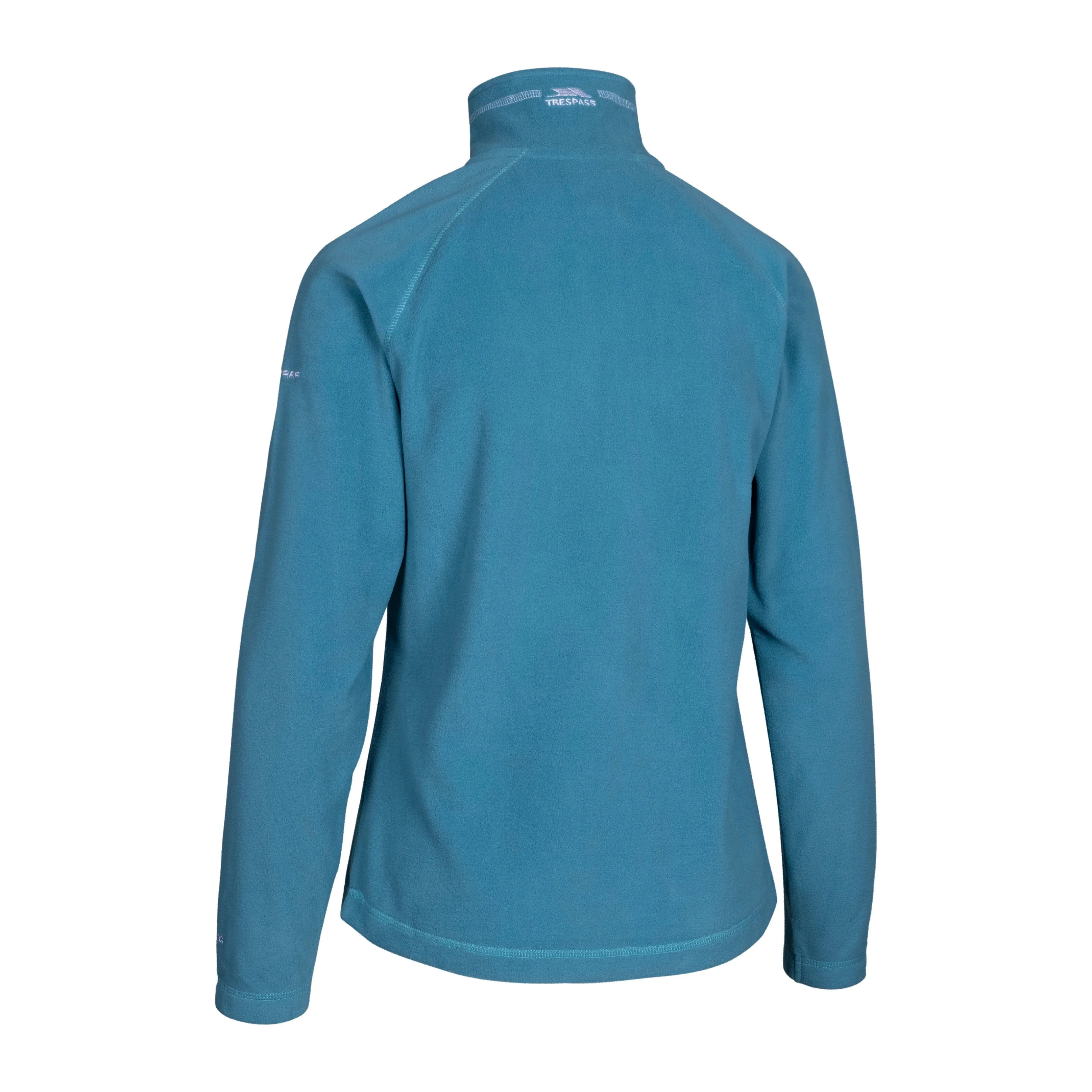 Skylar Women's Half Zip Fleece Top in Storm Blue - Image 2